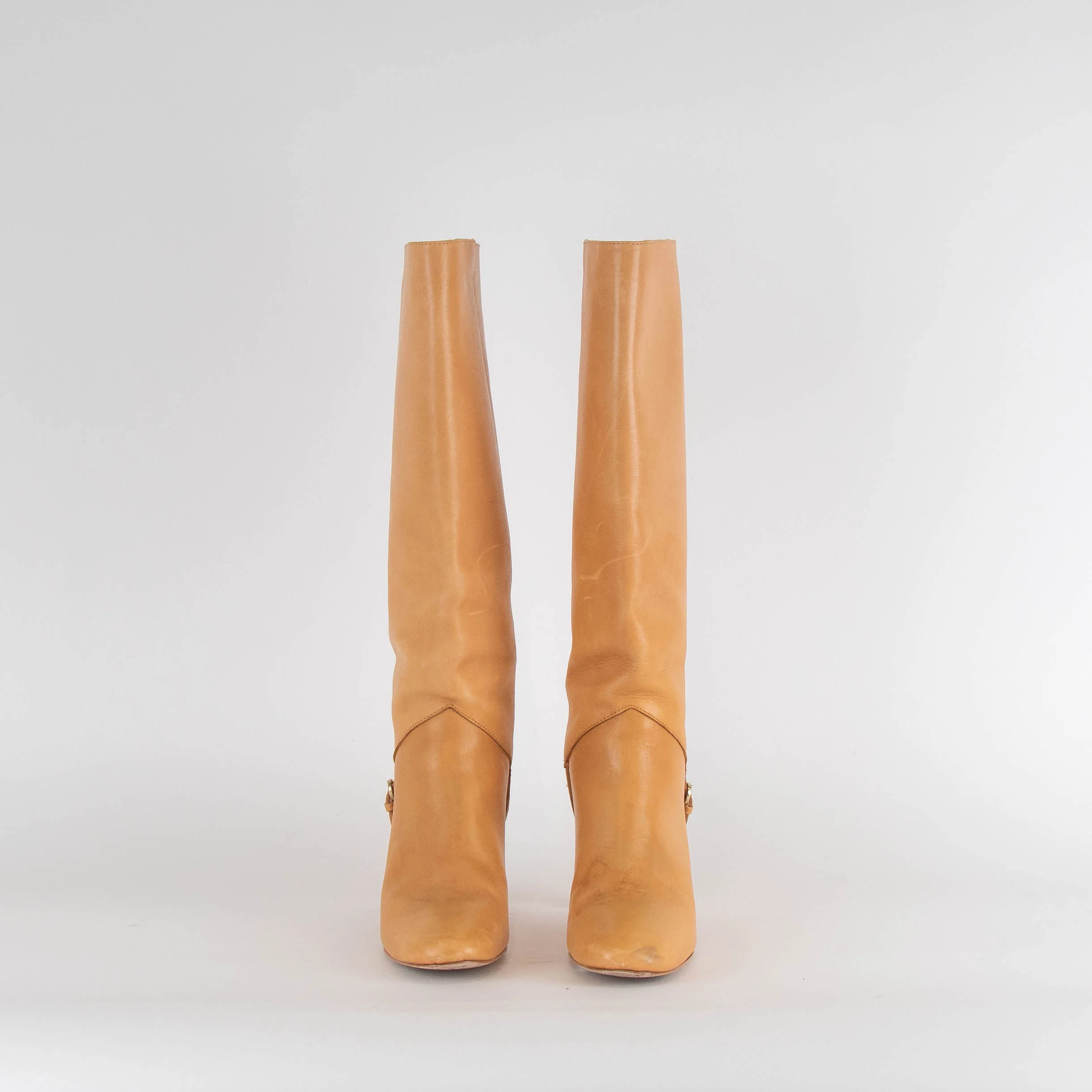 Reformation Gaelle Pale Tan Knee High Boots - Image 2