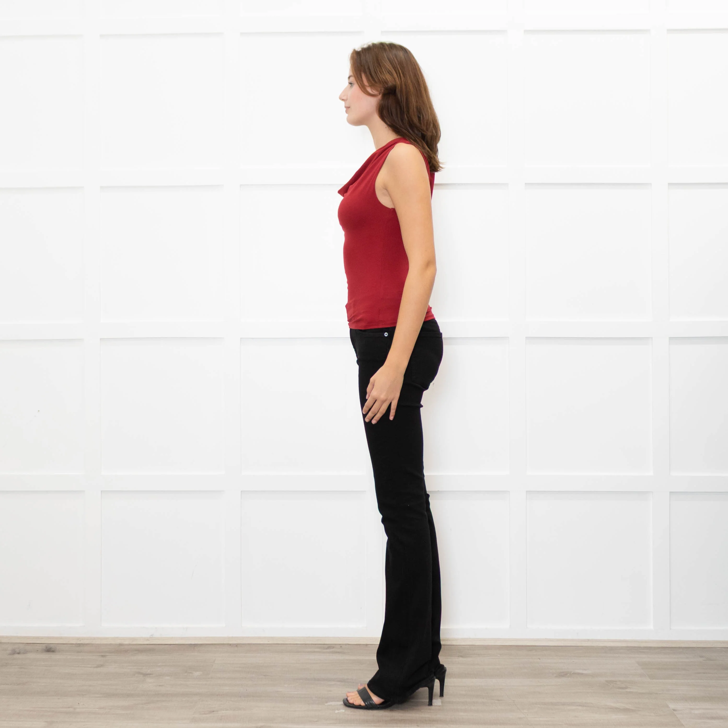 Reformation Red Boatneck Jersey Top - Image 4