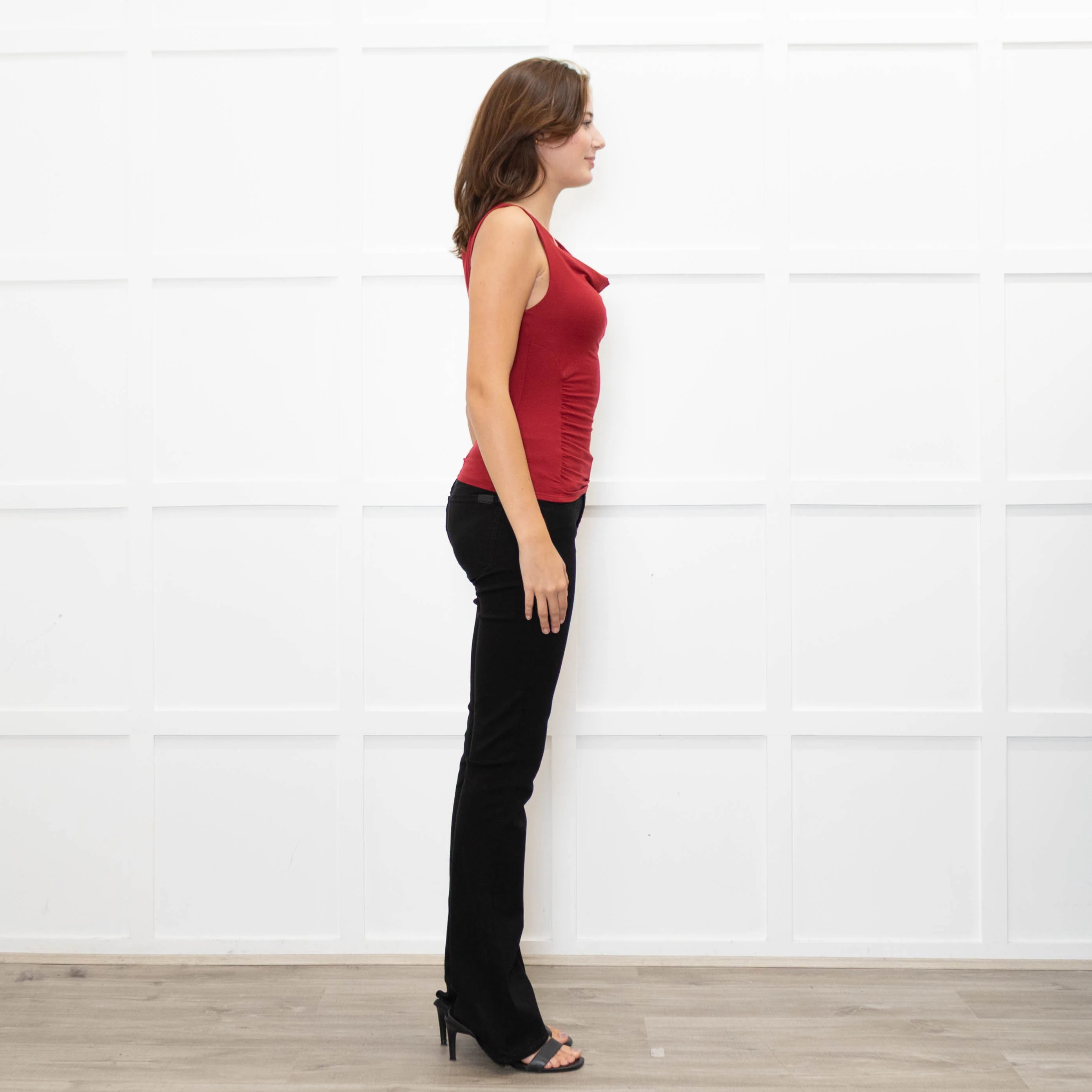 Reformation Red Boatneck Jersey Top - Image 6