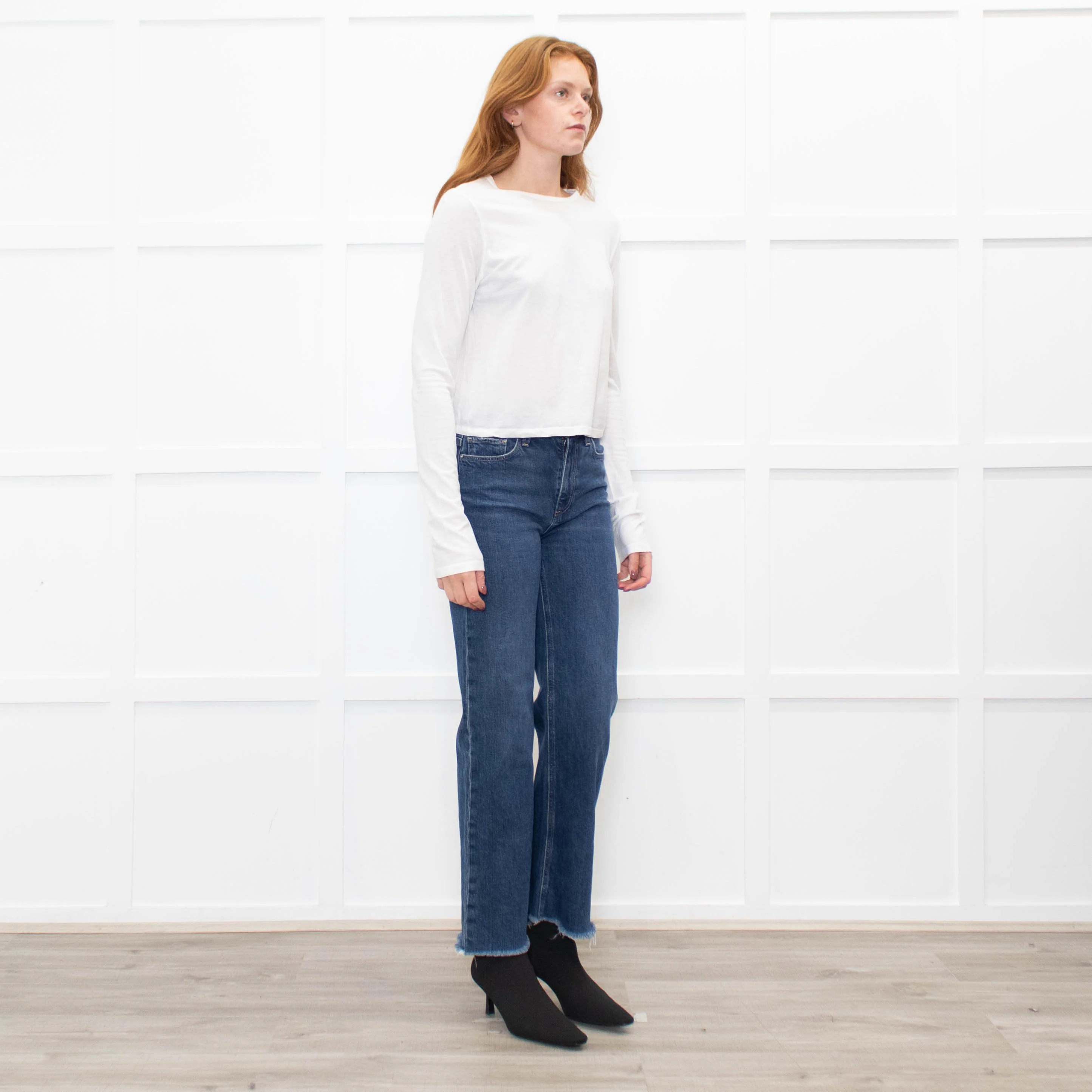 Reformation White Long Sleeve T-Shirt - Image 7