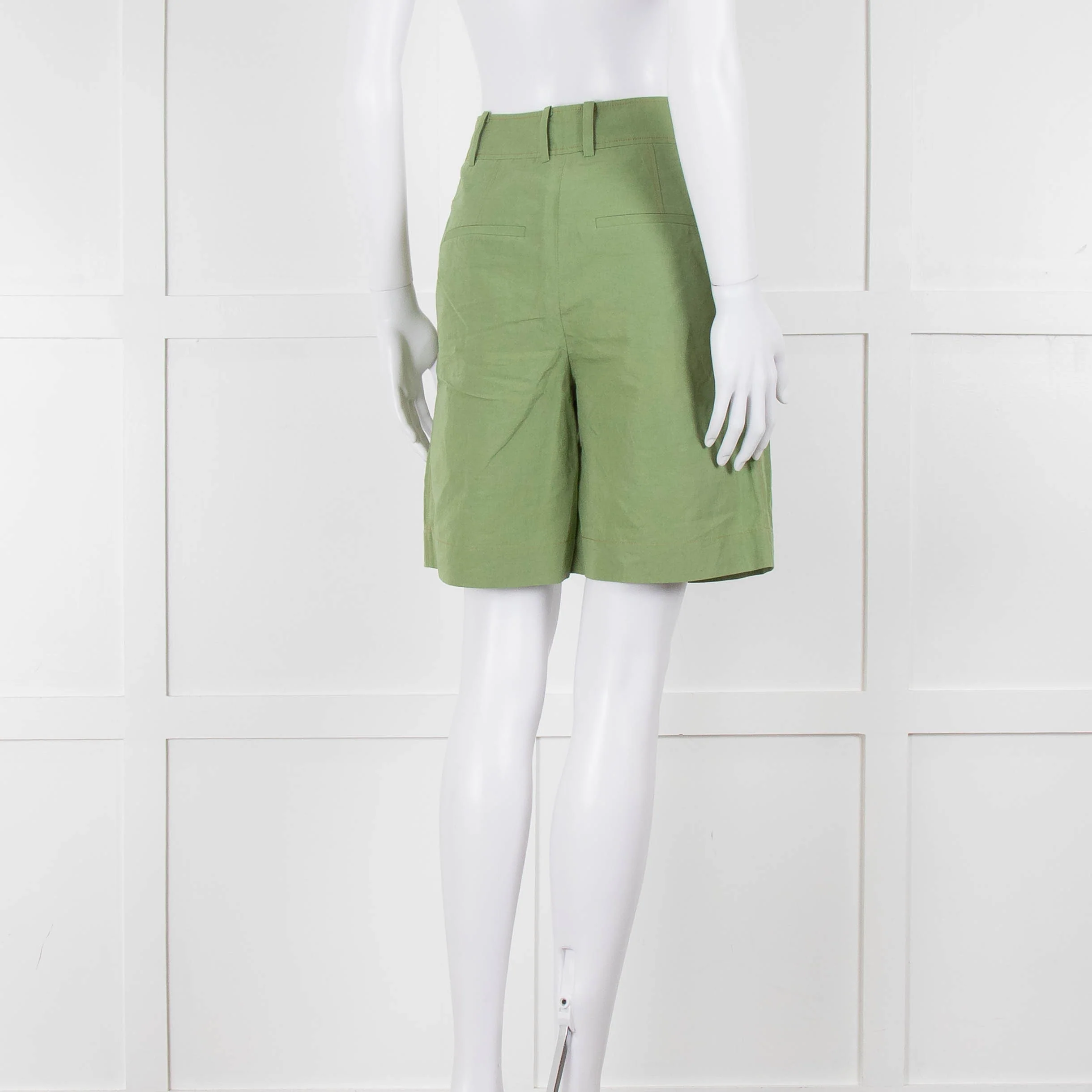Rejina Pyo Green High Waisted Shorts - Image 4