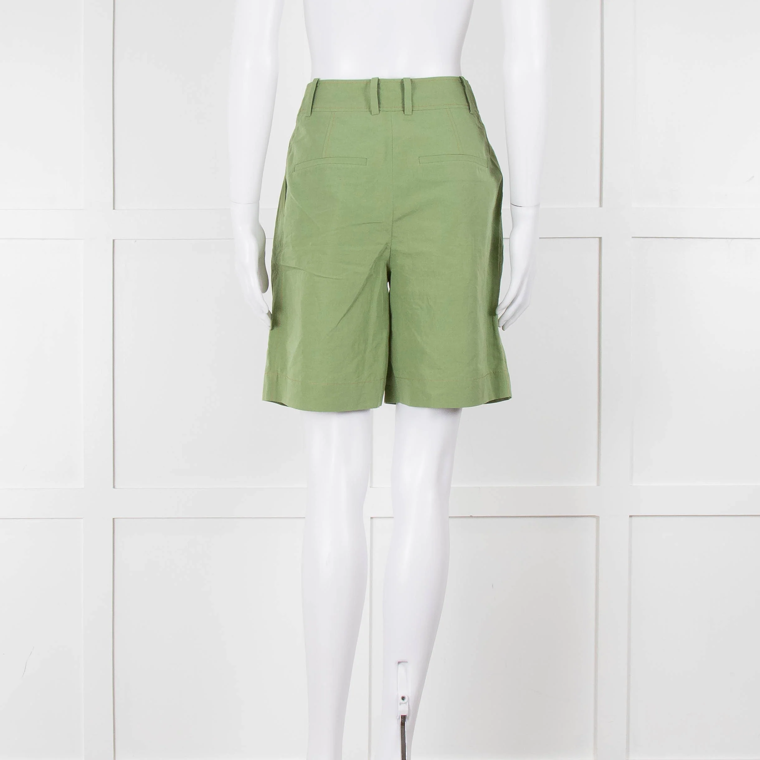 Rejina Pyo Green High Waisted Shorts - Image 5
