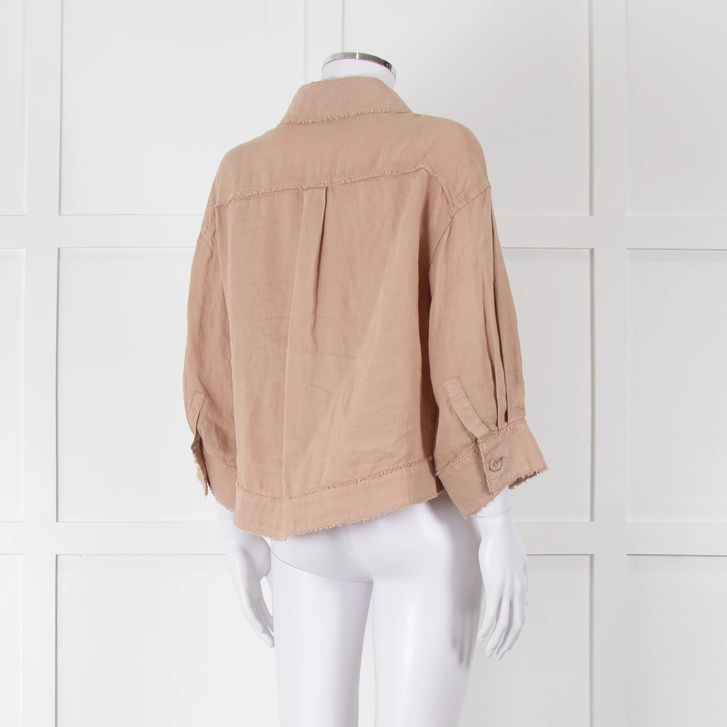Repeat Beige Linen Shirt - Image 4