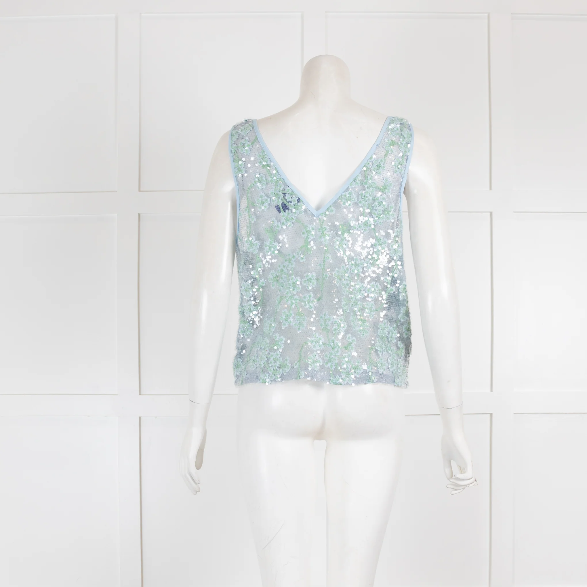 Resume Pale Blue Sequin Tank Top - Image 3