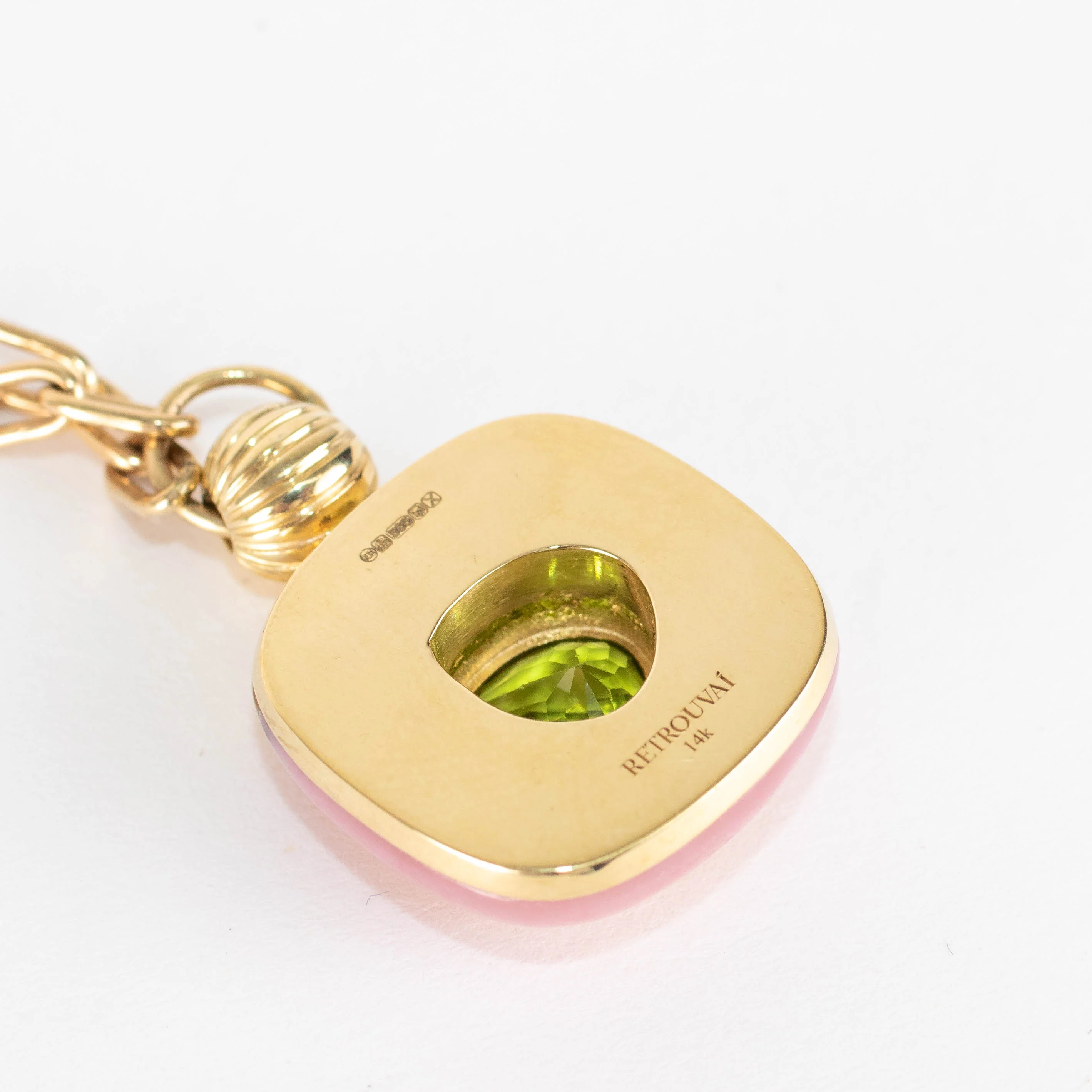 Retrouvai Small Green Tourmaline Impetus Pendant - Image 7