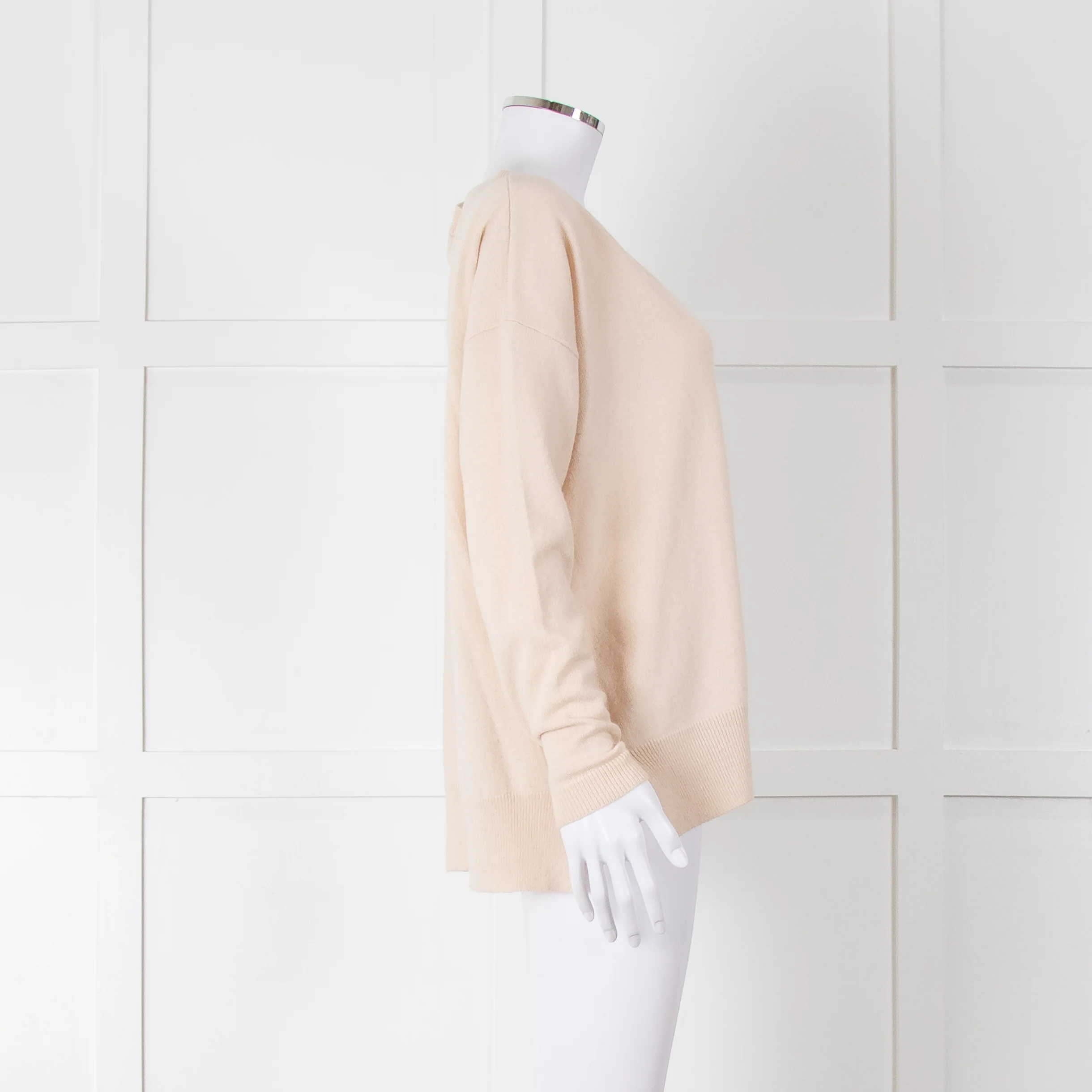 Riani Cream V Neck Jumper - Image 3