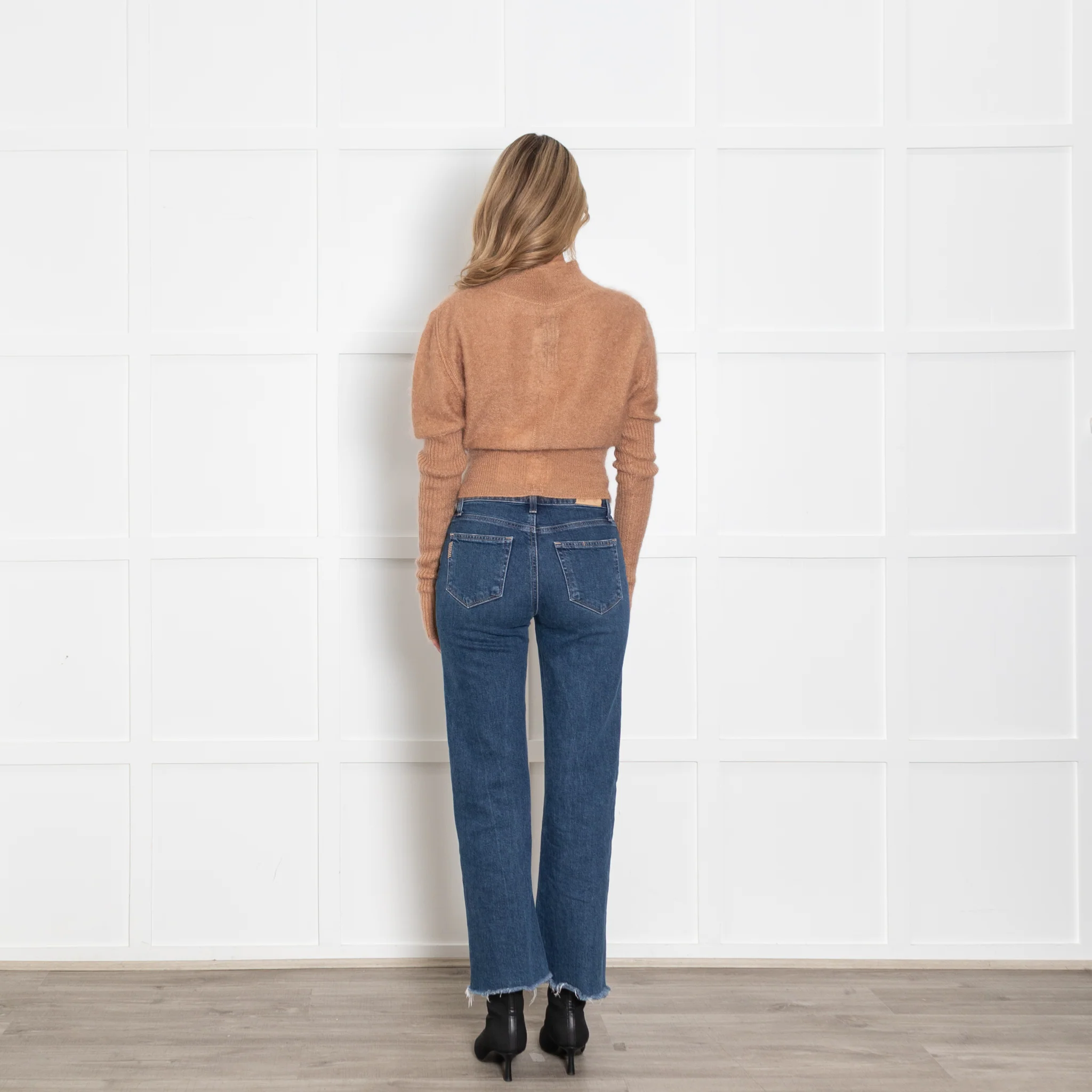 Rick Owens Tan Mohair Long Sleeve Jumper - Image 5