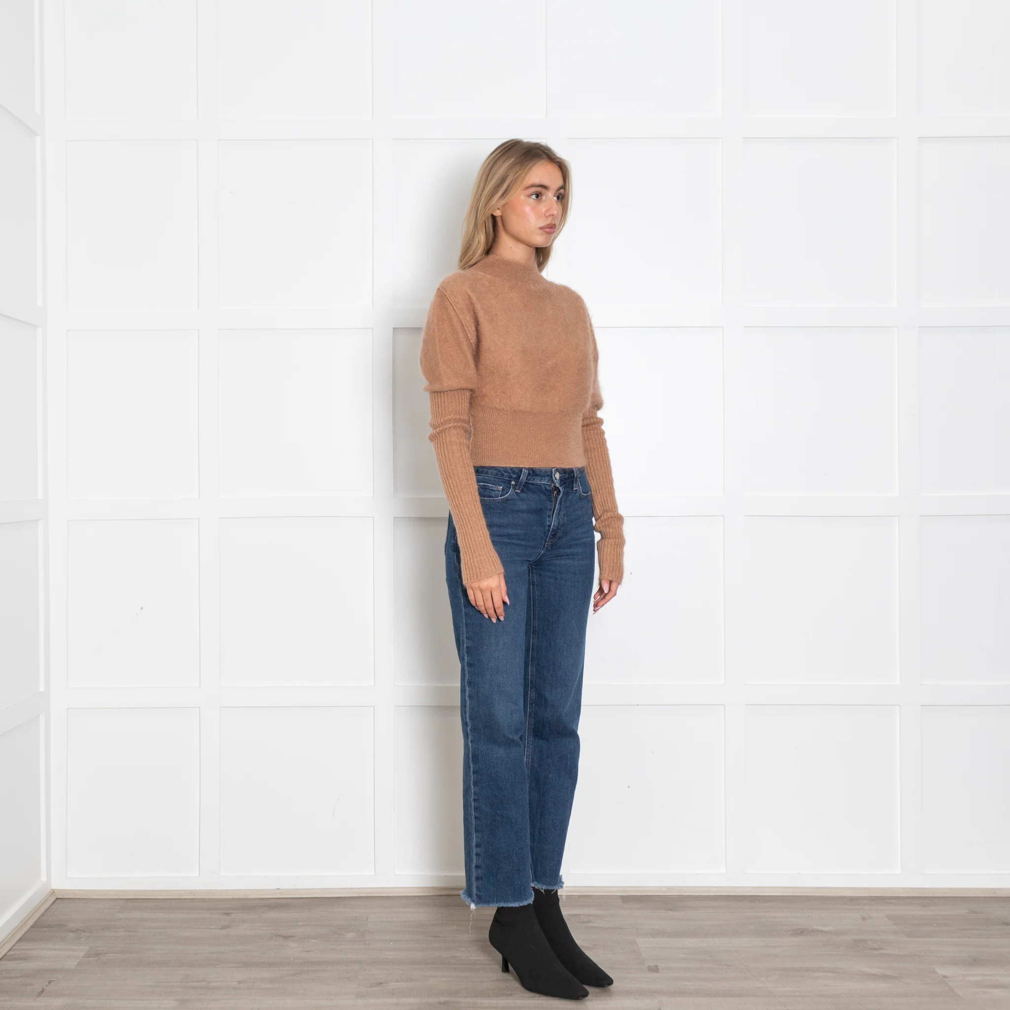 Rick Owens Tan Mohair Long Sleeve Jumper - Image 7