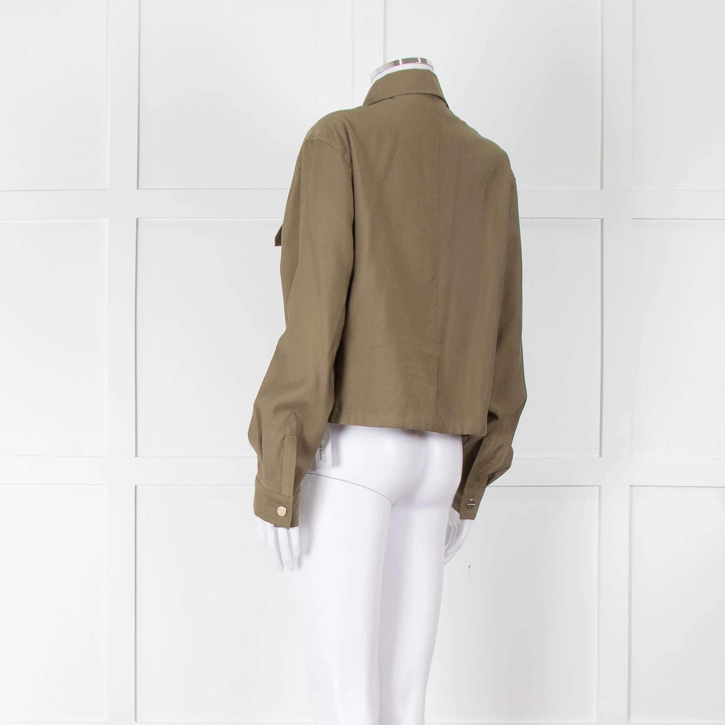 Rino & Pelle Khaki Blouse Jacket With Gold Buttons - Image 6