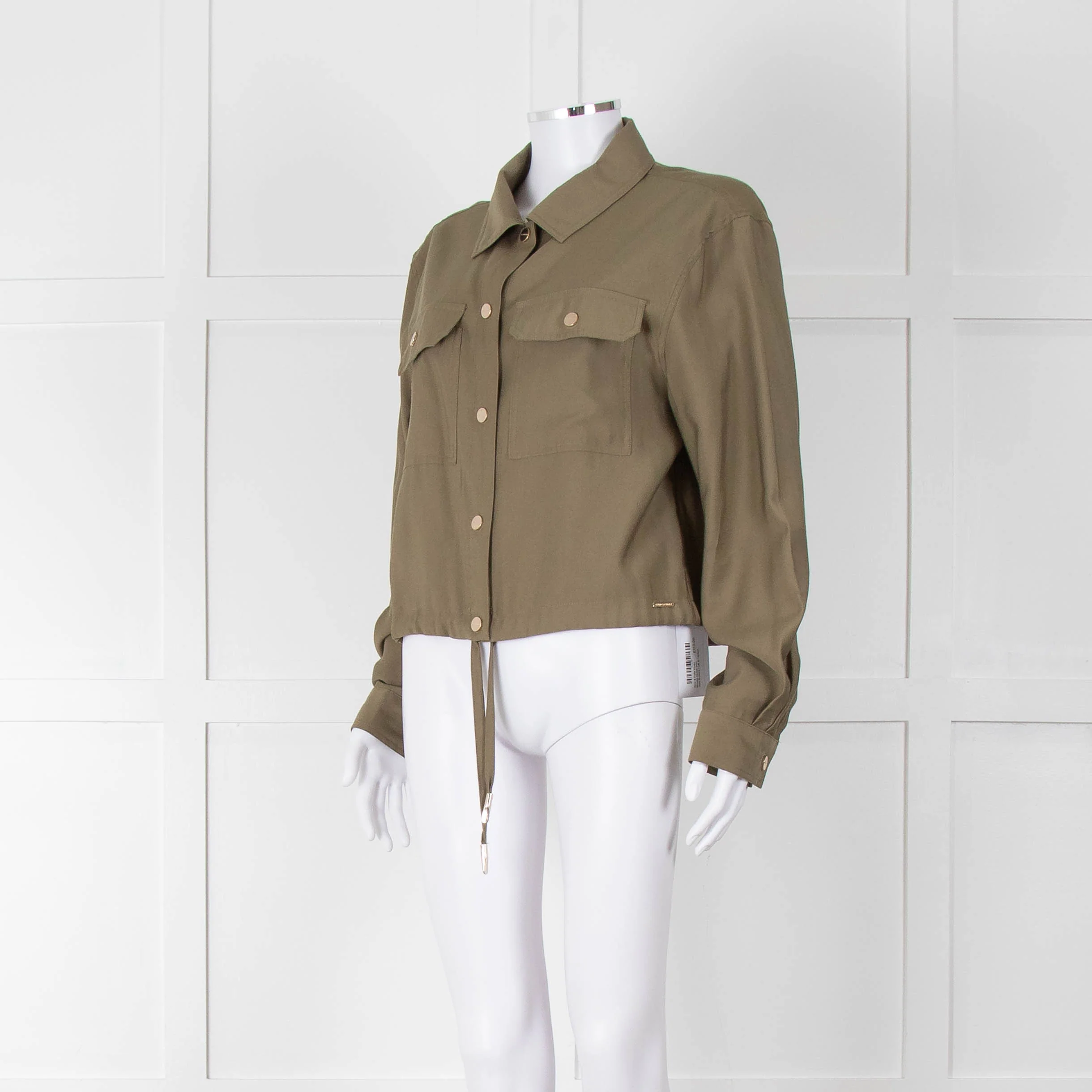 Rino & Pelle Khaki Blouse Jacket With Gold Buttons - Image 8