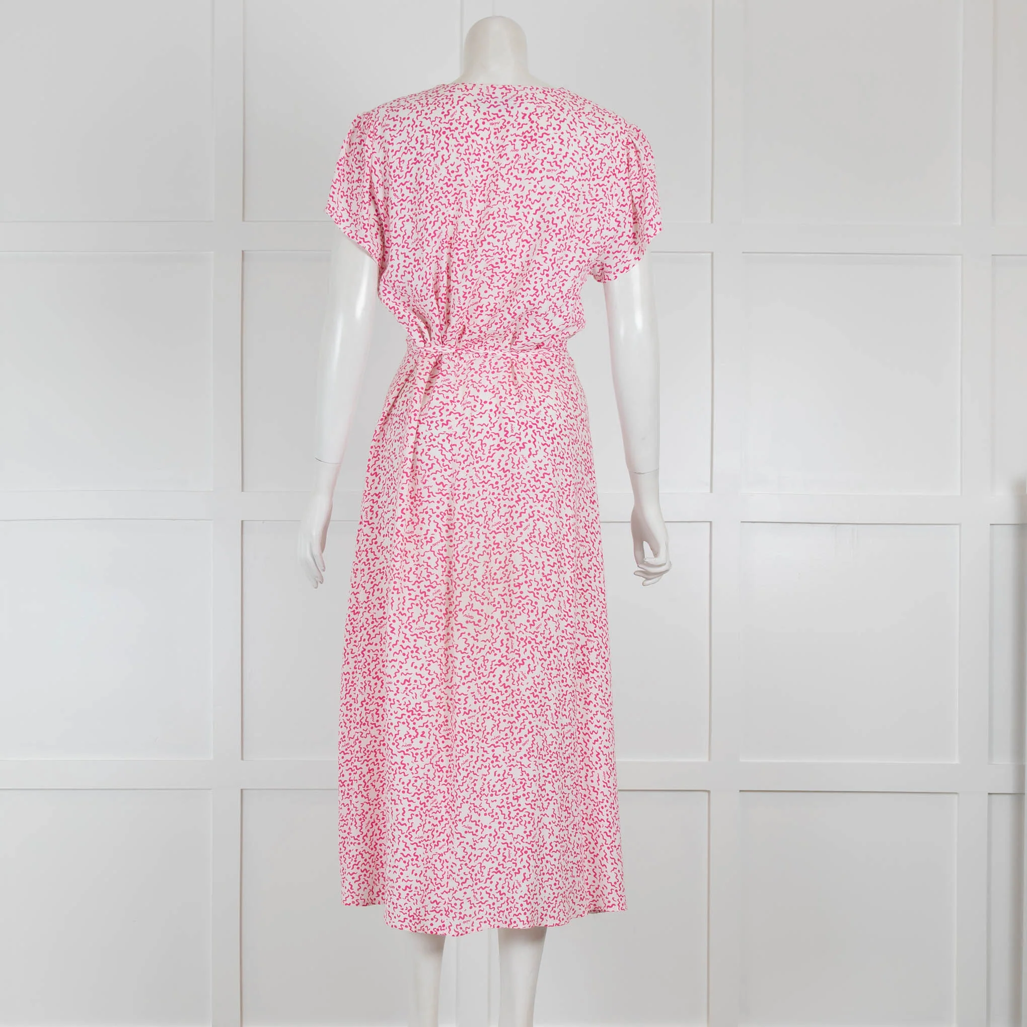 Rixo Pink Patterned Aspen Dress - Image 3
