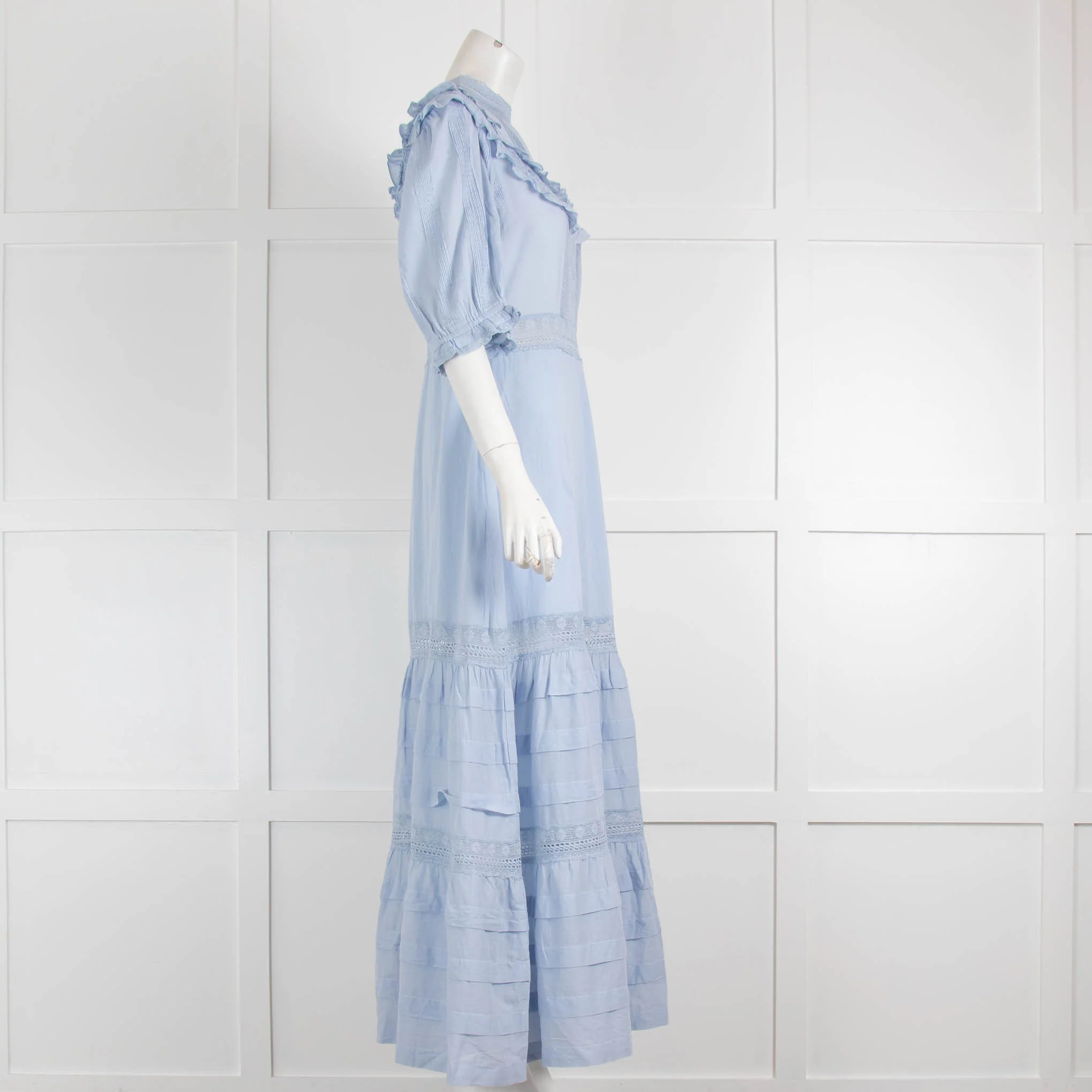 Rixo Rosa Blue Prairie Style Dress - Image 2