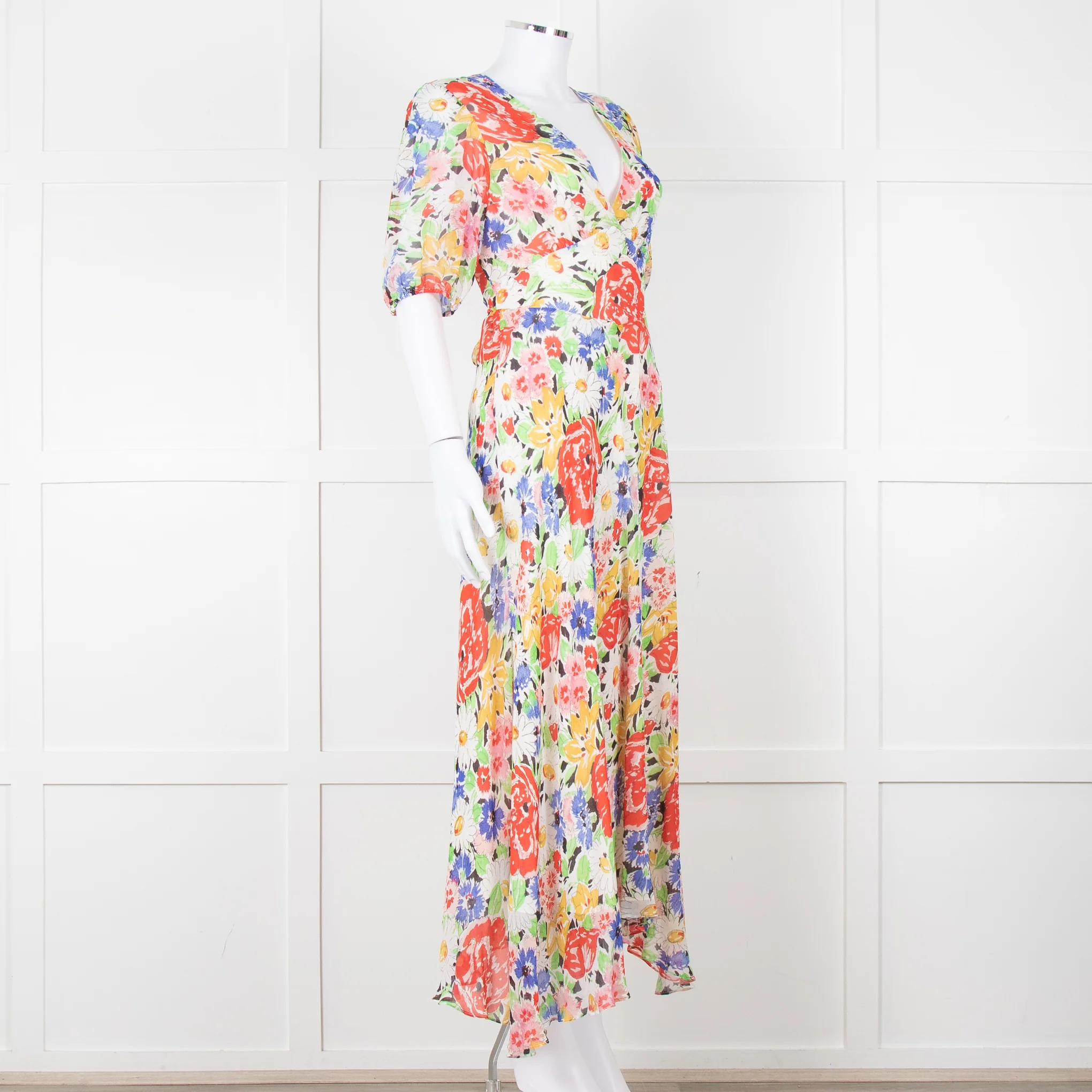Rixo Sketchy Floral Corrine Midi Dress - Image 2