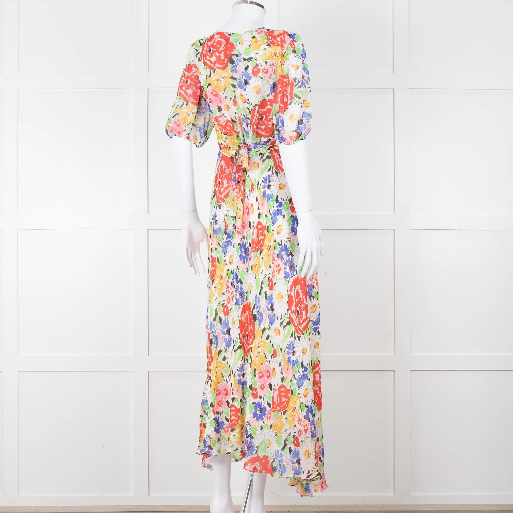 Rixo Sketchy Floral Corrine Midi Dress - Image 4