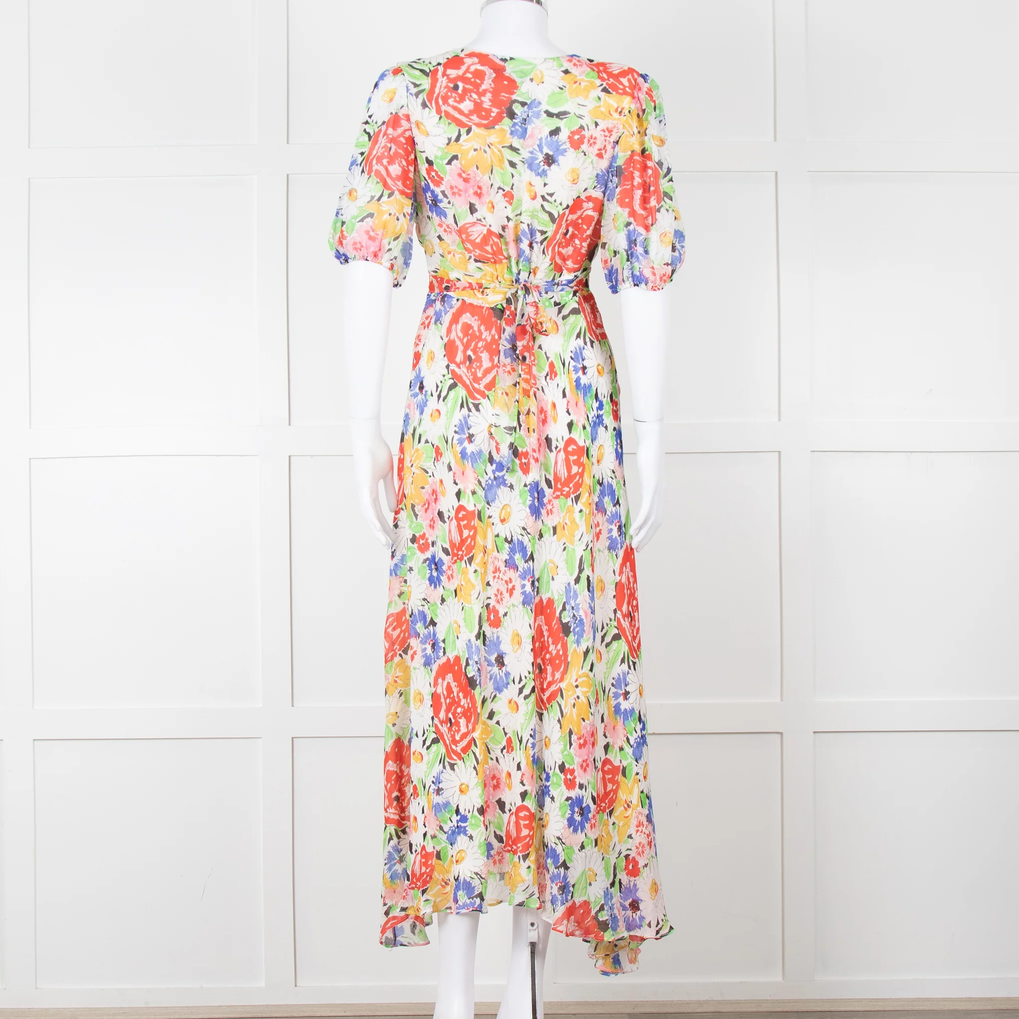 Rixo Sketchy Floral Corrine Midi Dress - Image 5