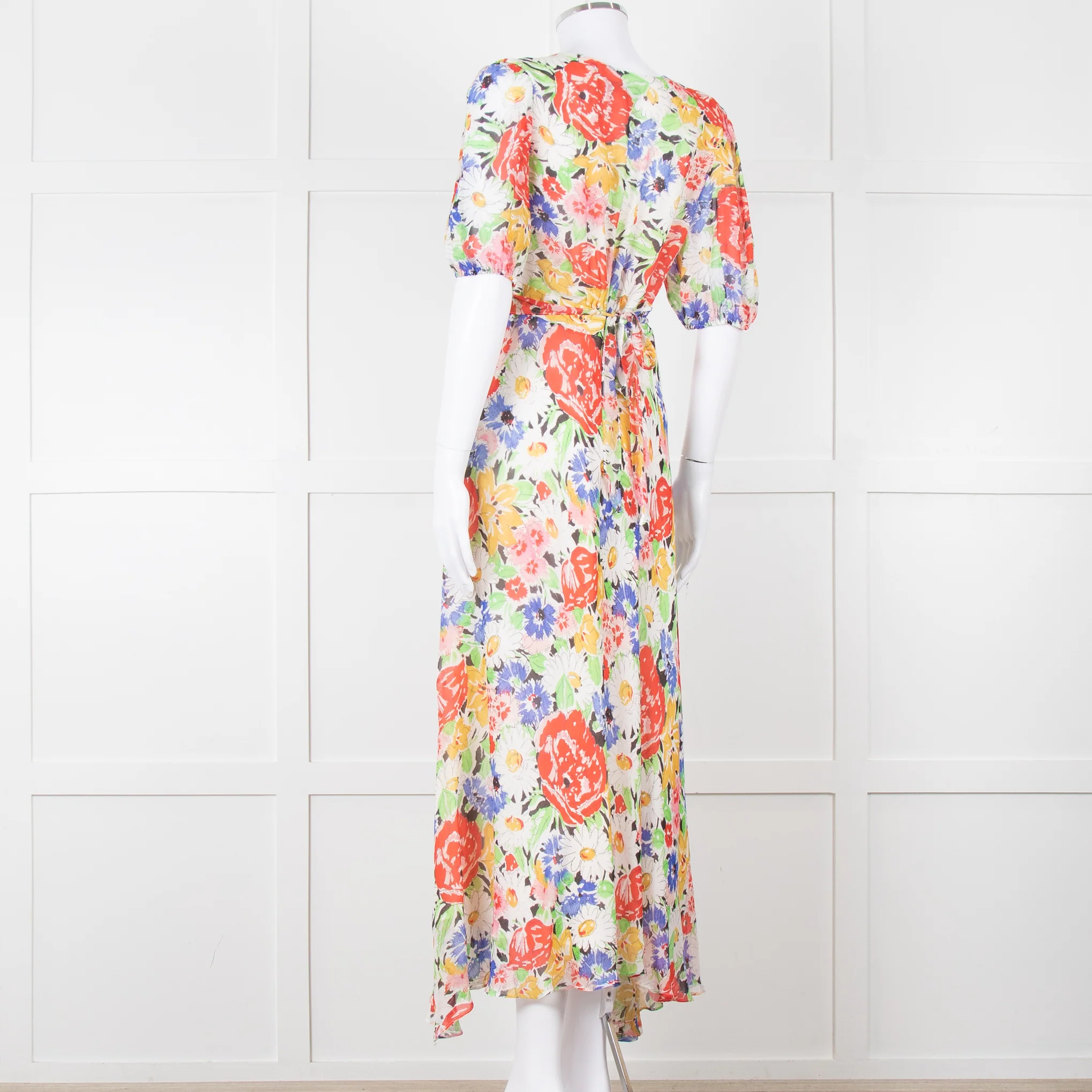 Rixo Sketchy Floral Corrine Midi Dress - Image 6