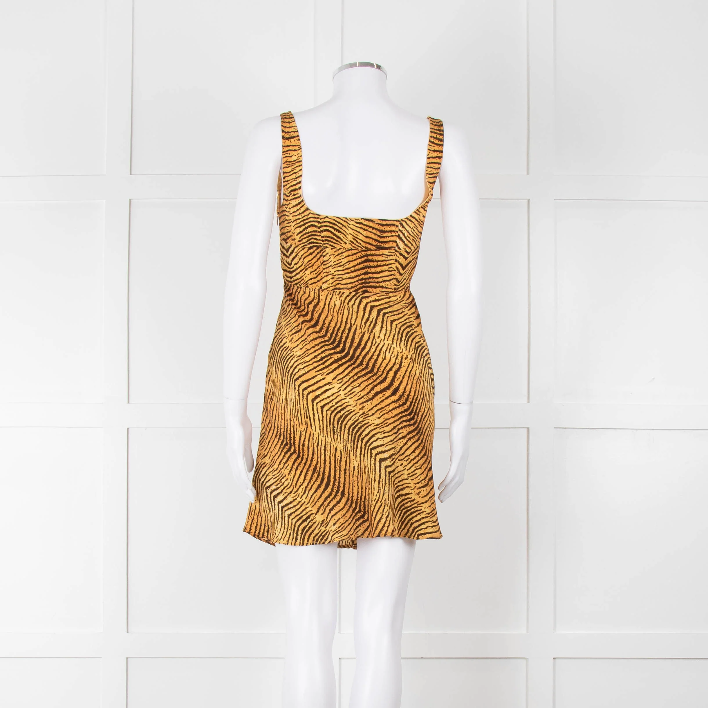 Rixo Tan Brown Animal Print Sleeveless Mini Dress - Image 5
