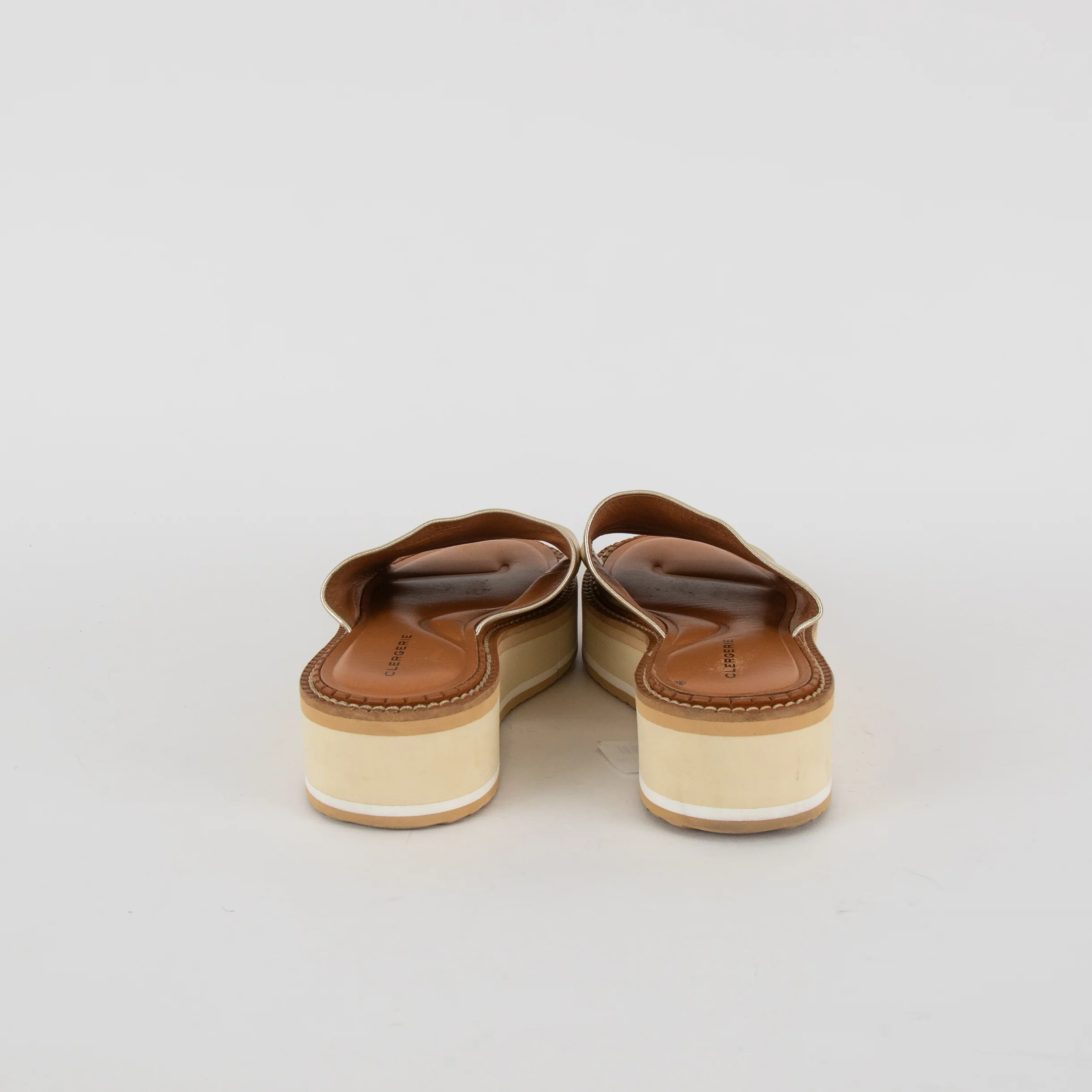 Robert Clergerie Gold Slider Sandal - Image 4
