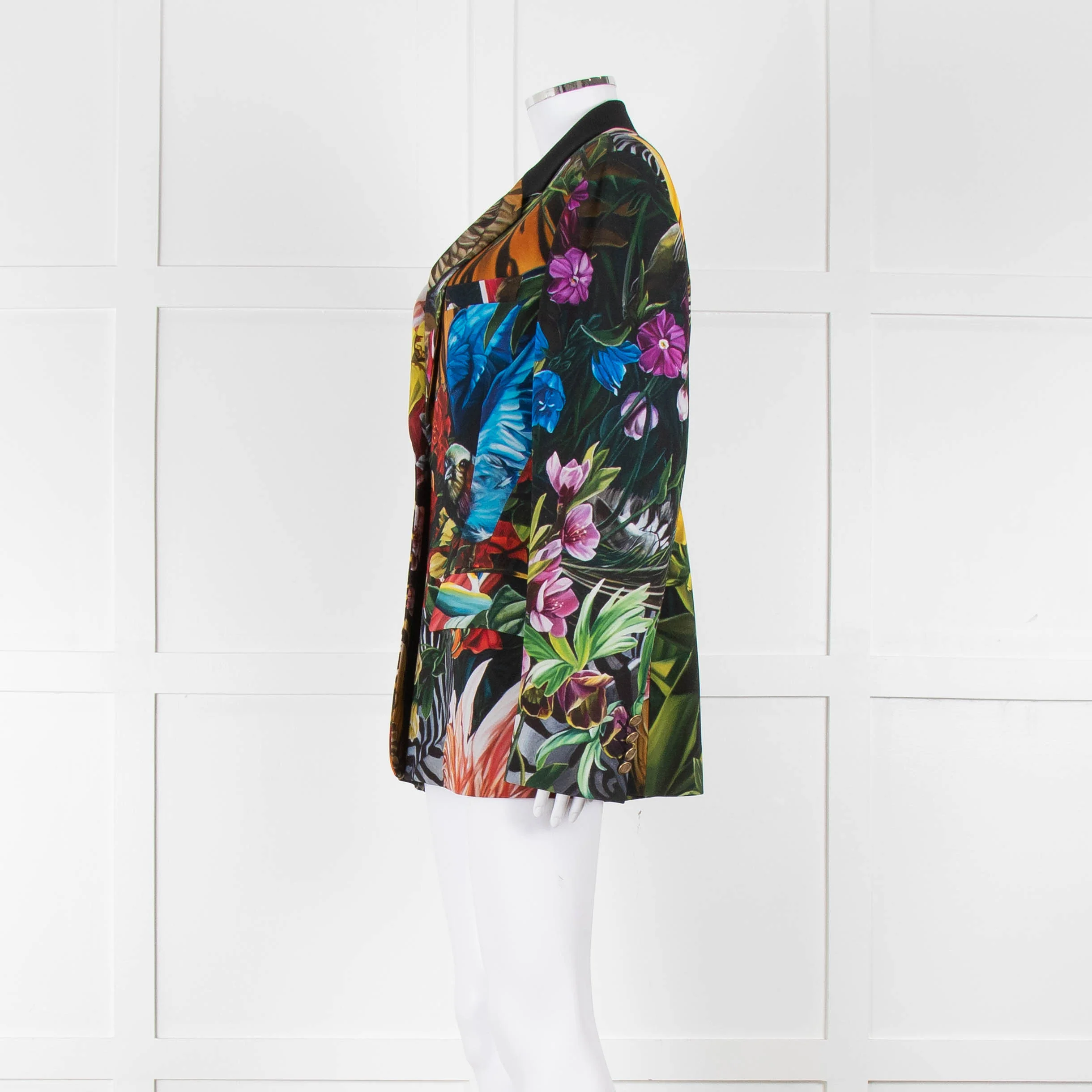 Roberto Cavalli Graphic Floral Mens Blazer - Image 7
