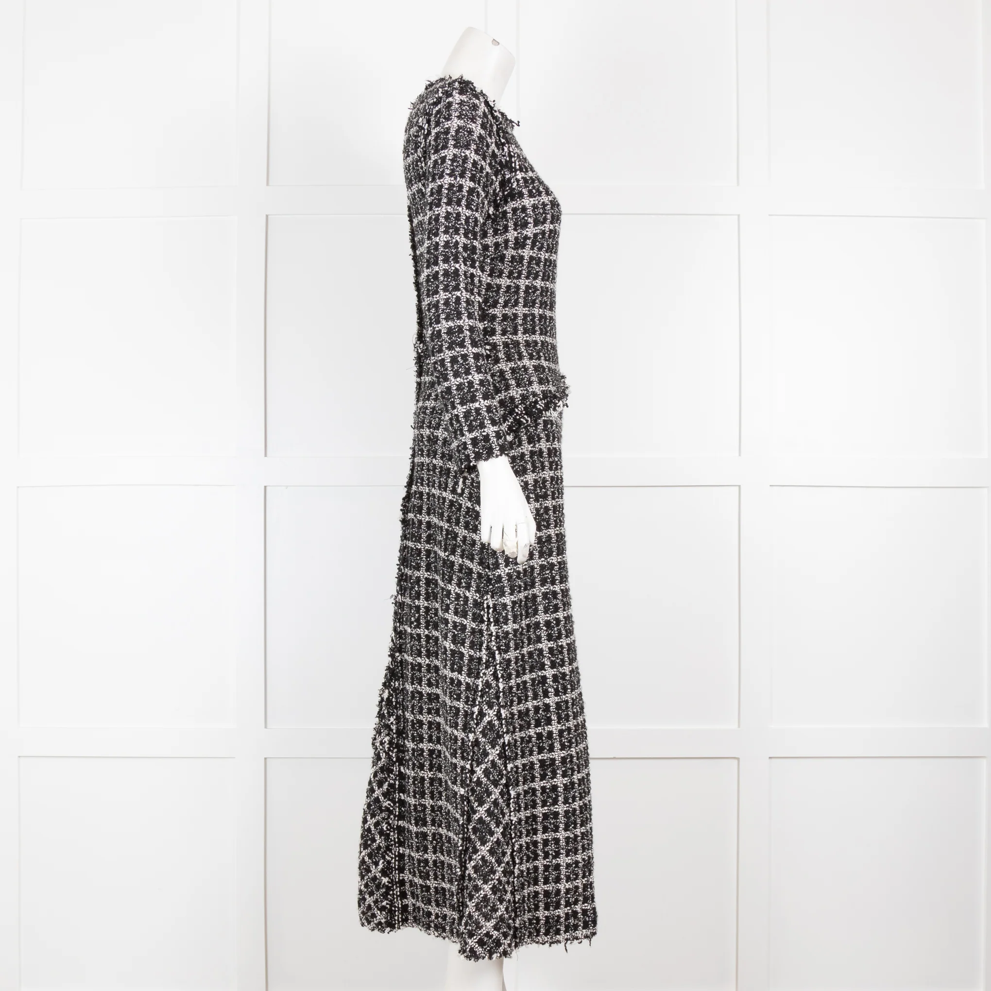 Rodebjer Black Boucle Long Sleeved Maxi Dress - Image 2