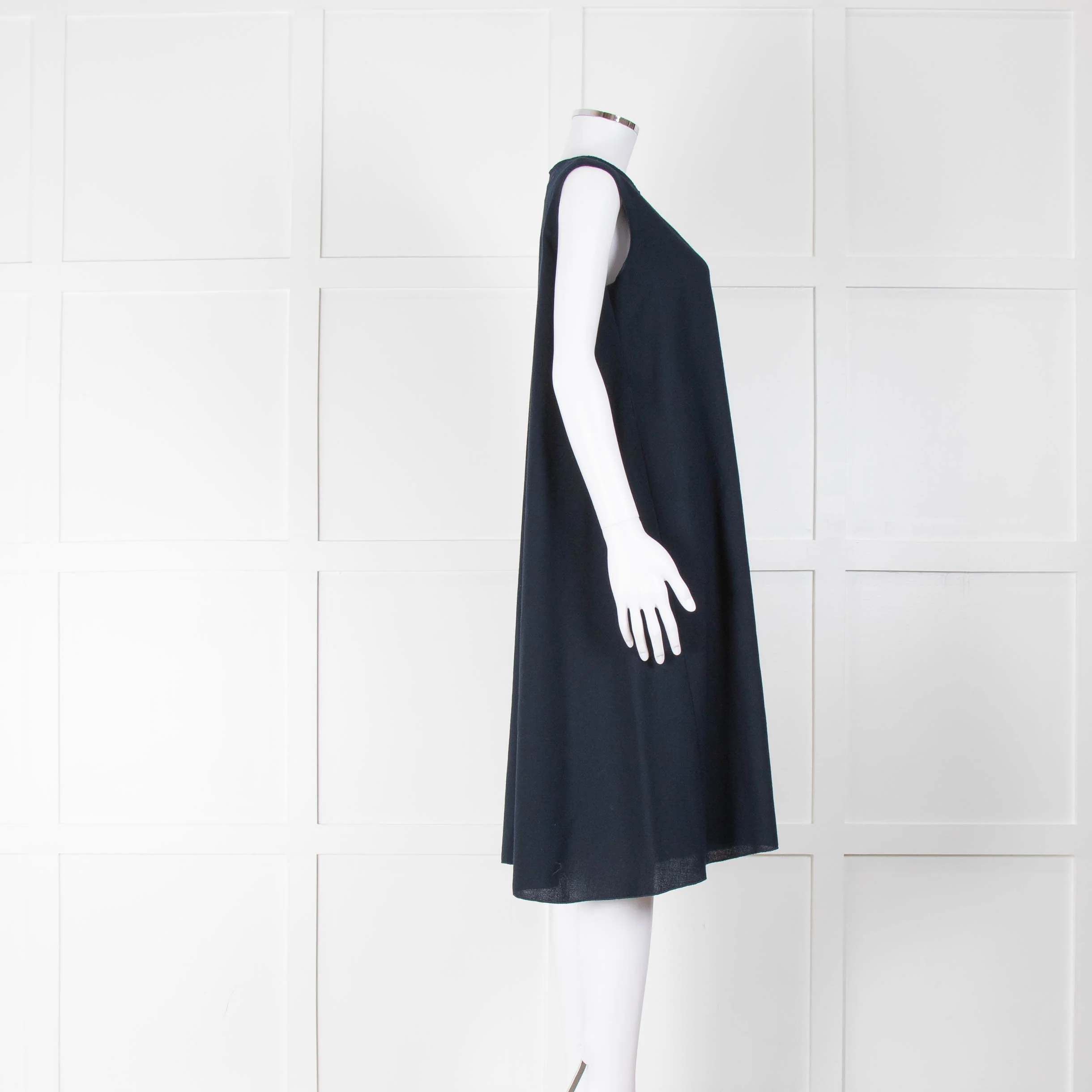 Roksanda Navy Crepe Shift Dress - Image 2
