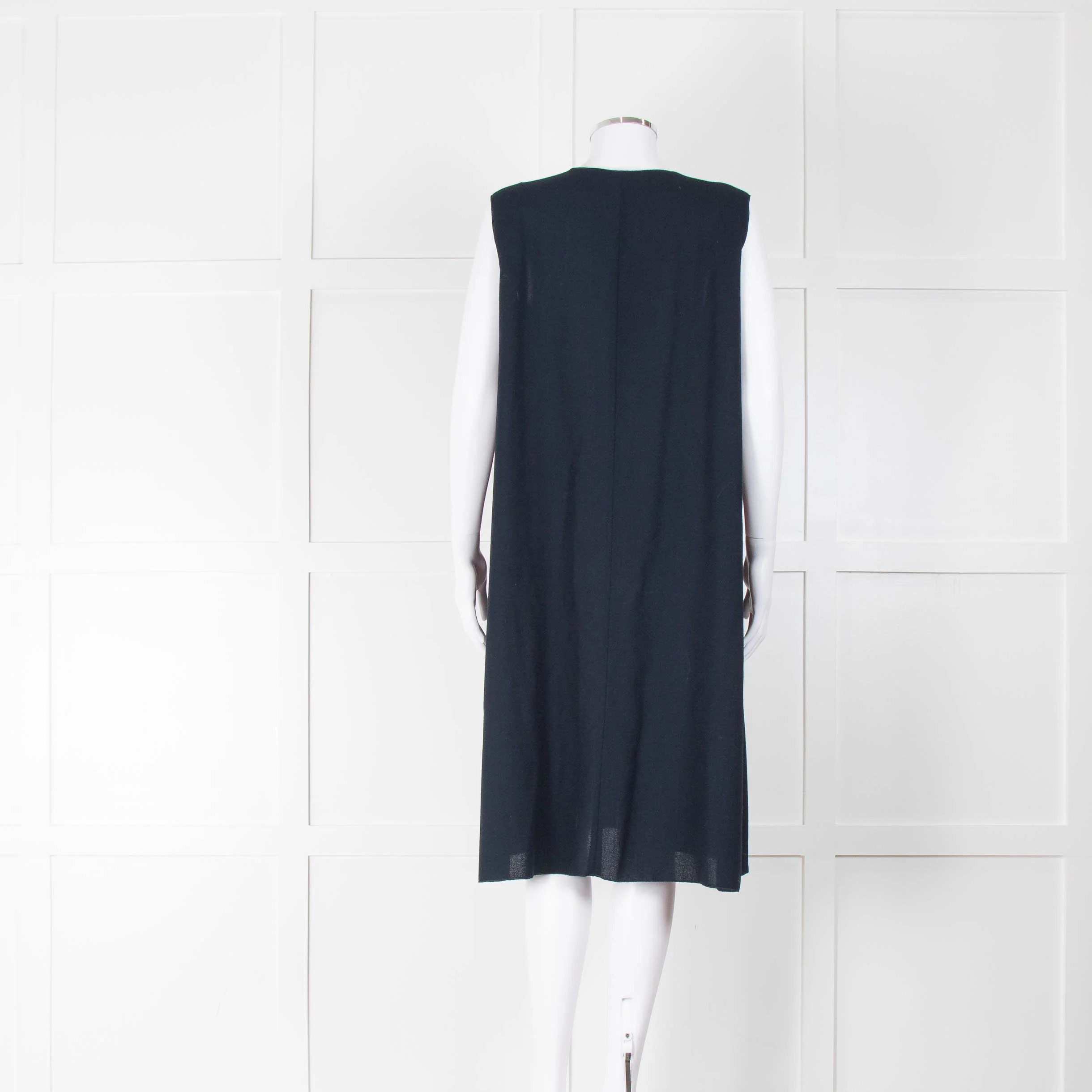 Roksanda Navy Crepe Shift Dress - Image 3