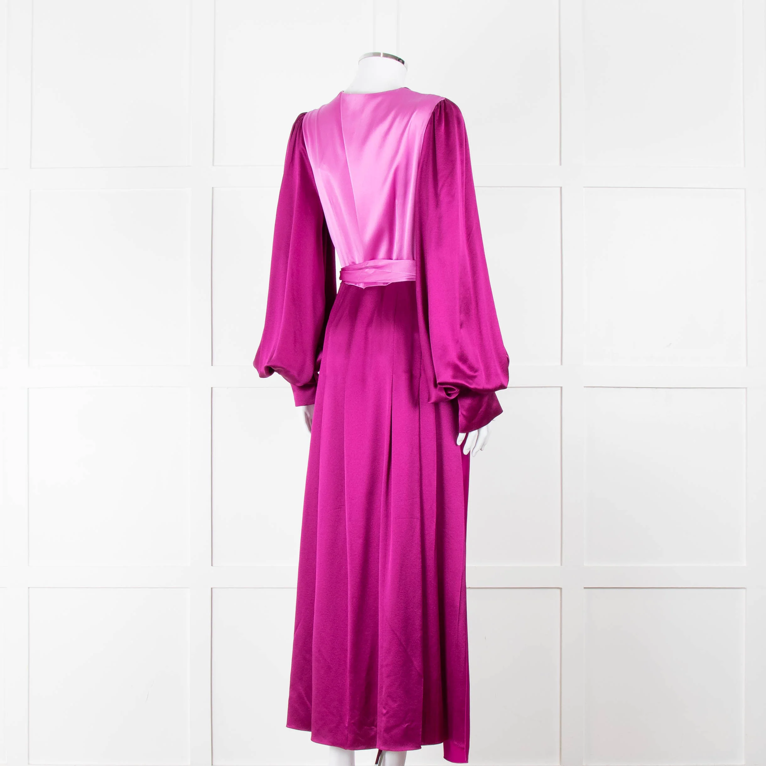 Roksanda Purple 100% Silk Dress With Contrast Belt - Image 4