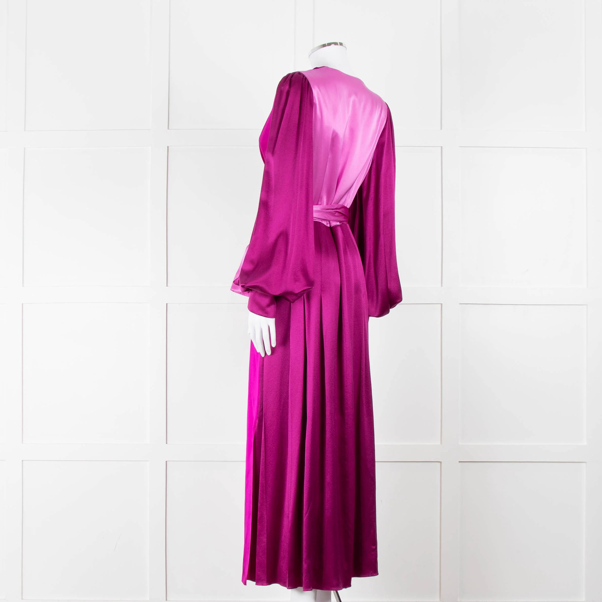 Roksanda Purple 100% Silk Dress With Contrast Belt - Image 6