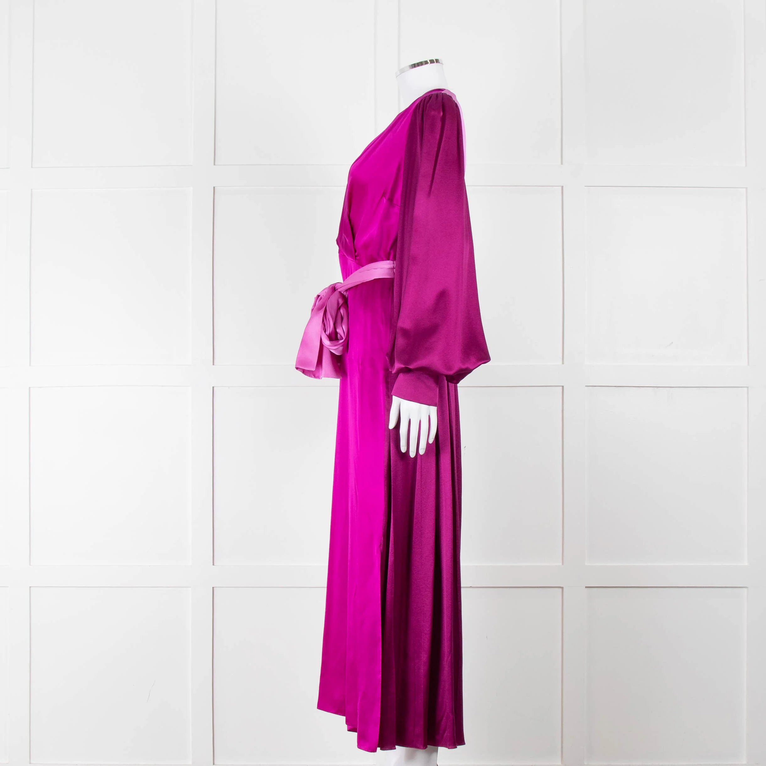 Roksanda Purple 100% Silk Dress With Contrast Belt - Image 7