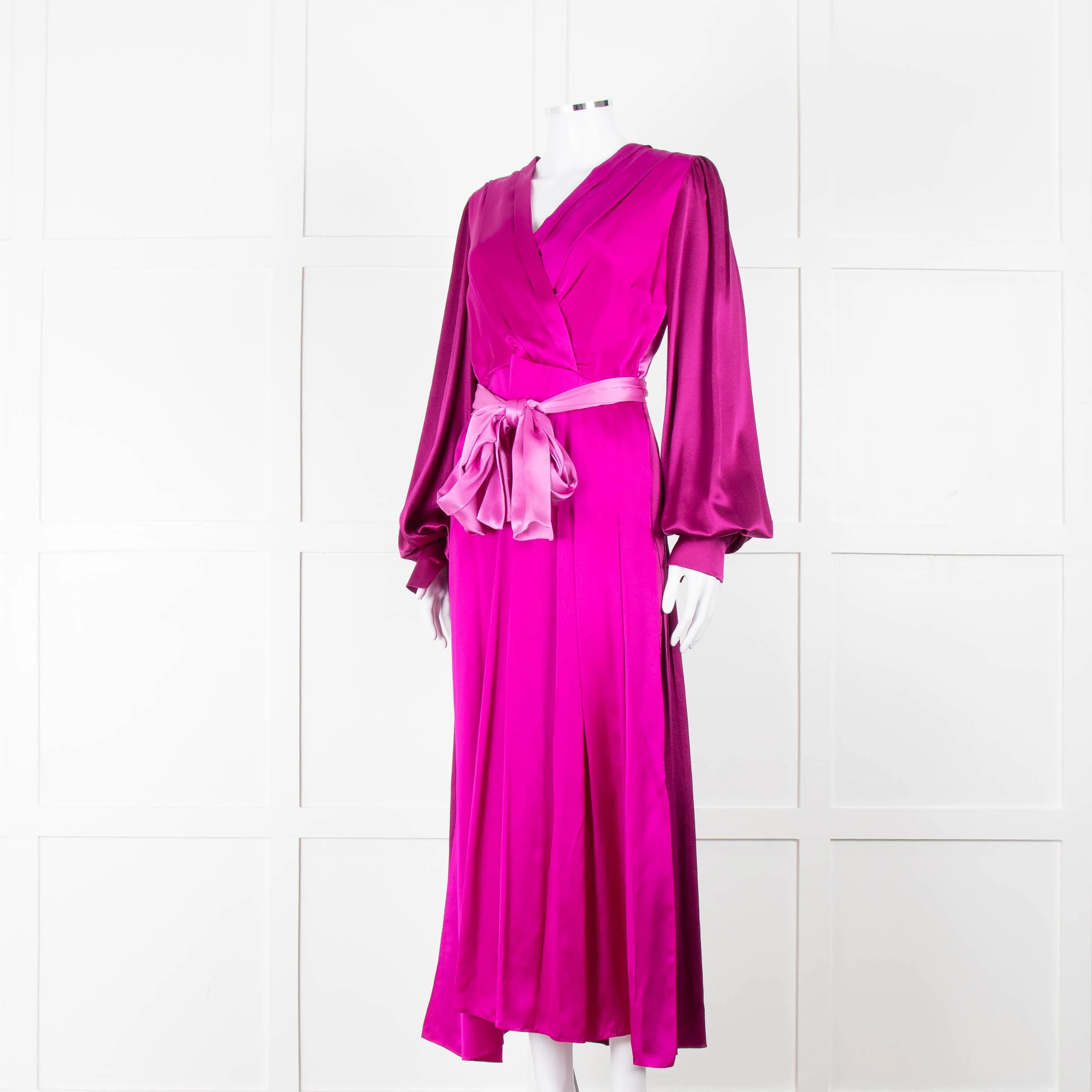 Roksanda Purple 100% Silk Dress With Contrast Belt - Image 8