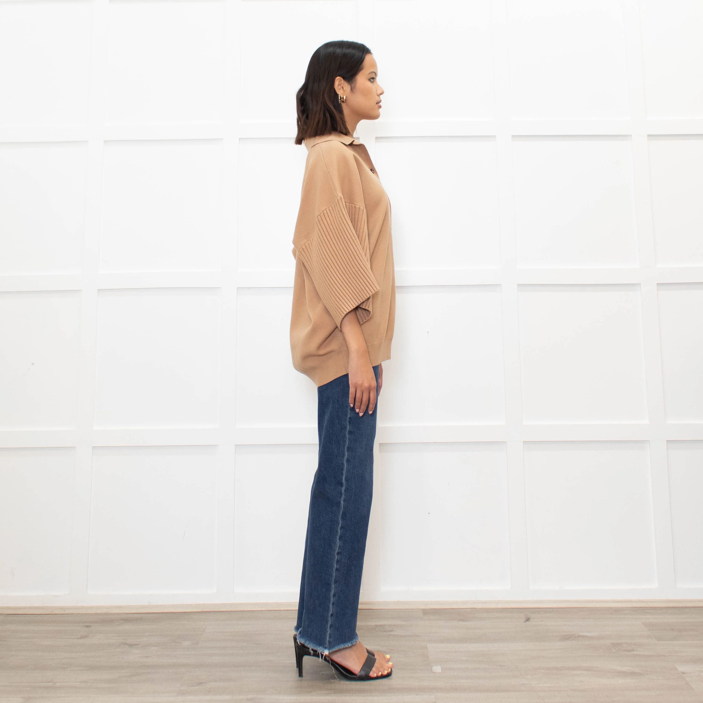 Roksanda Tan knit Orange Pocket Oversized Knit Top - Image 4