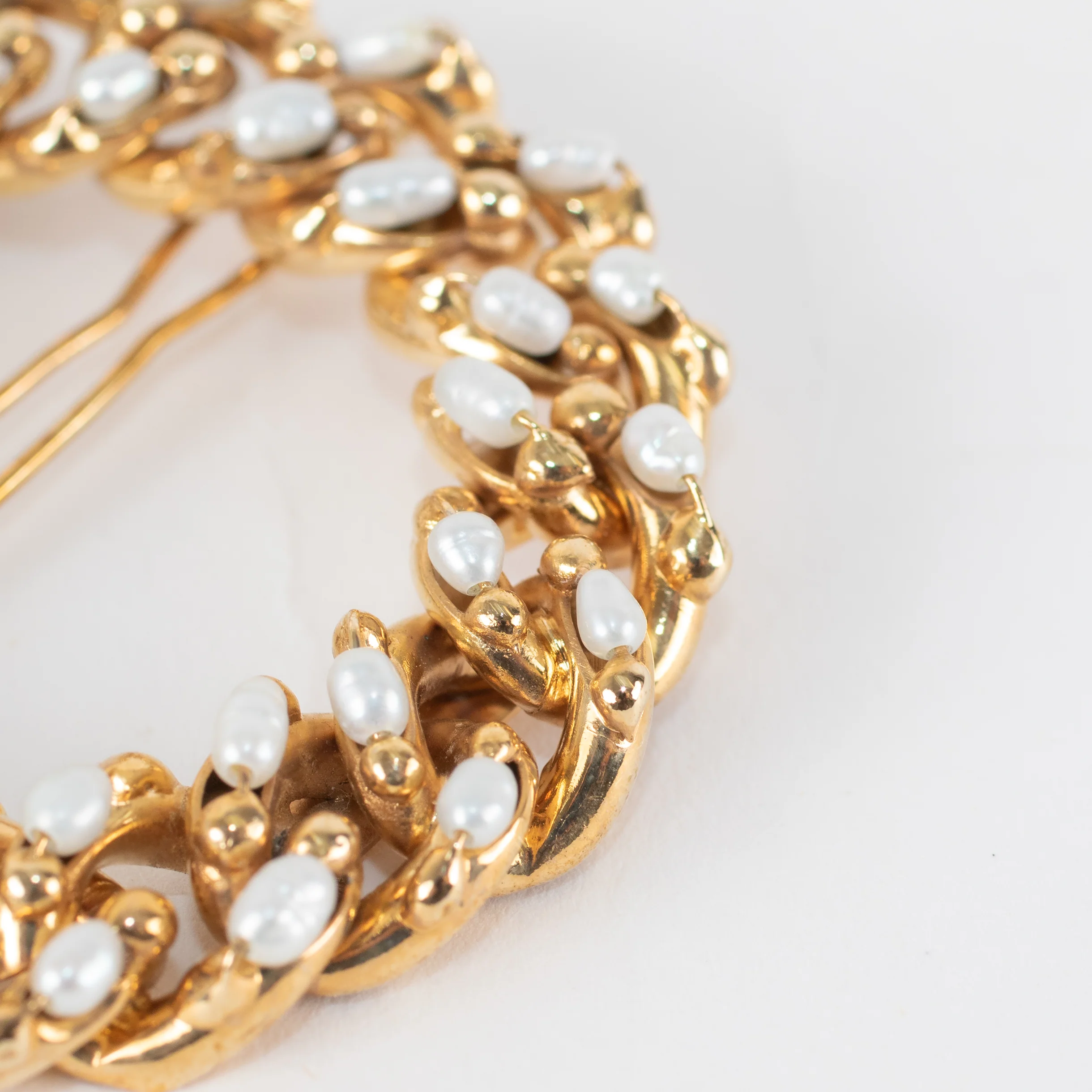 Rosantica Milano Gold Faux Pearl Hair Clip - Image 2