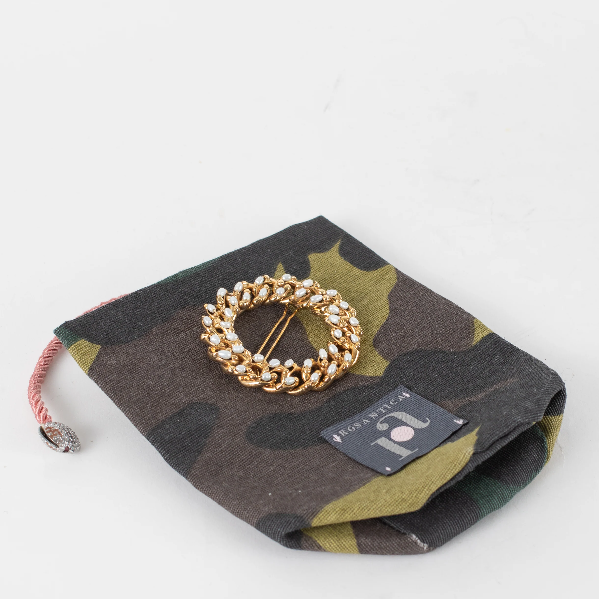 Rosantica Milano Gold Faux Pearl Hair Clip - Image 3