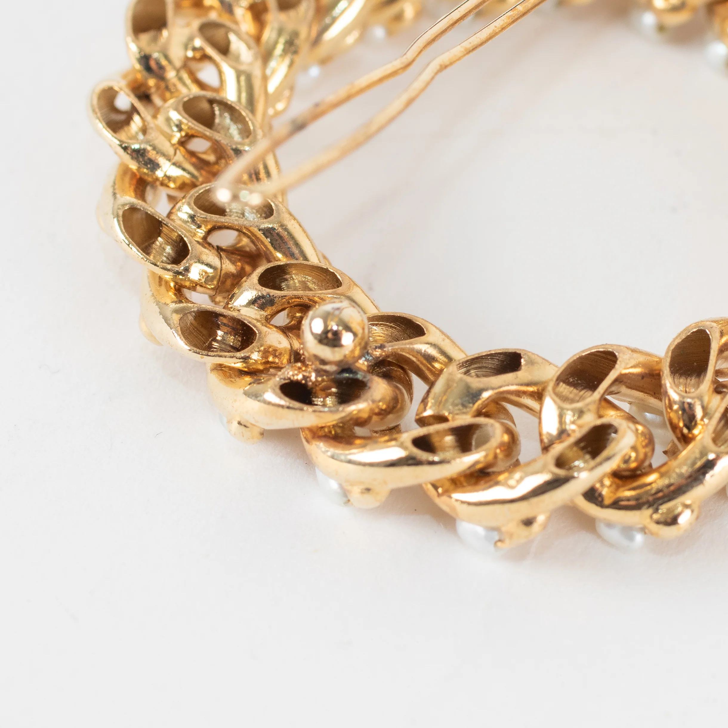 Rosantica Milano Gold Faux Pearl Hair Clip - Image 6