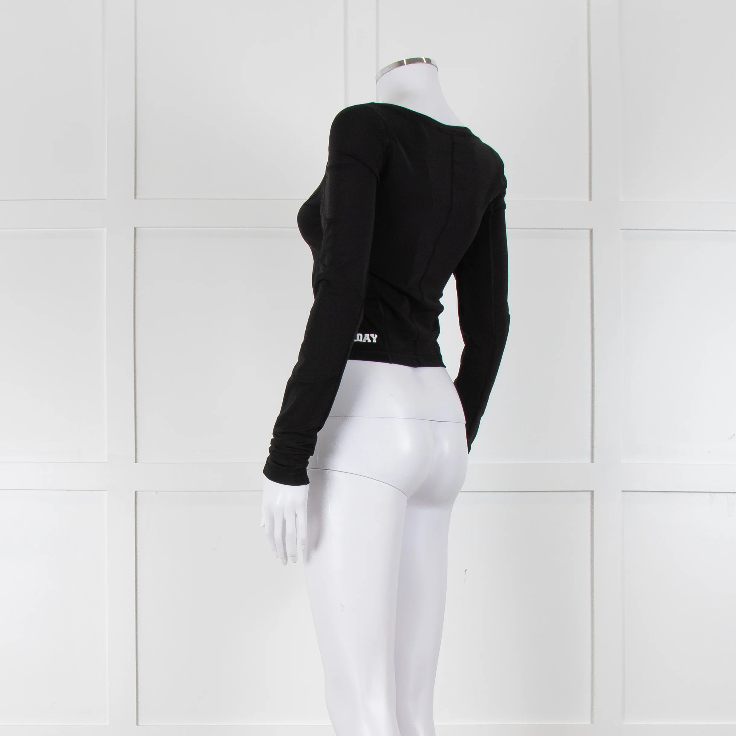 Rotate Birger Christensen Black Tamisha Cropped Top - Image 6
