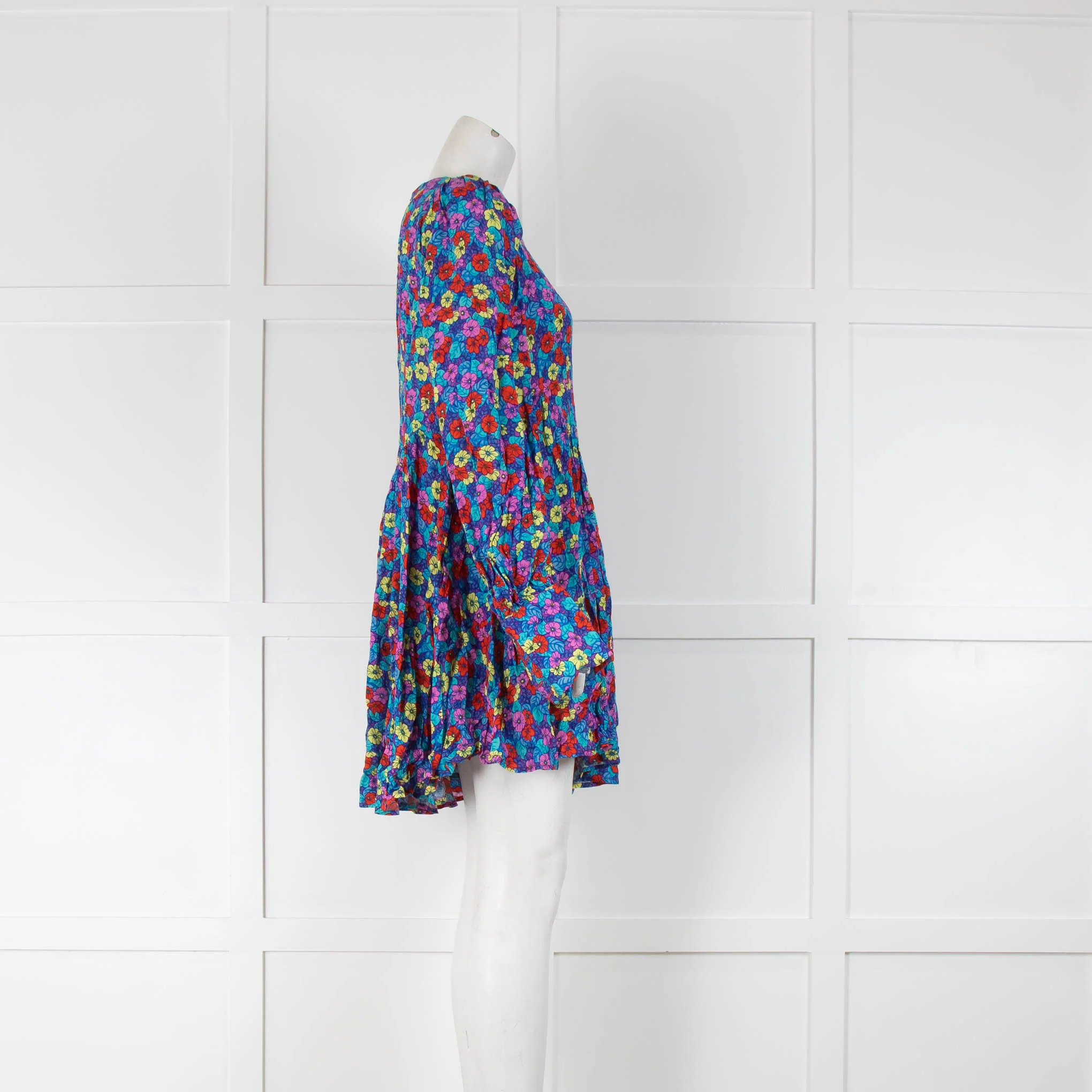 Rotate by Birger Christensen Floral Puff Sleeve Smock Dress - Image 2