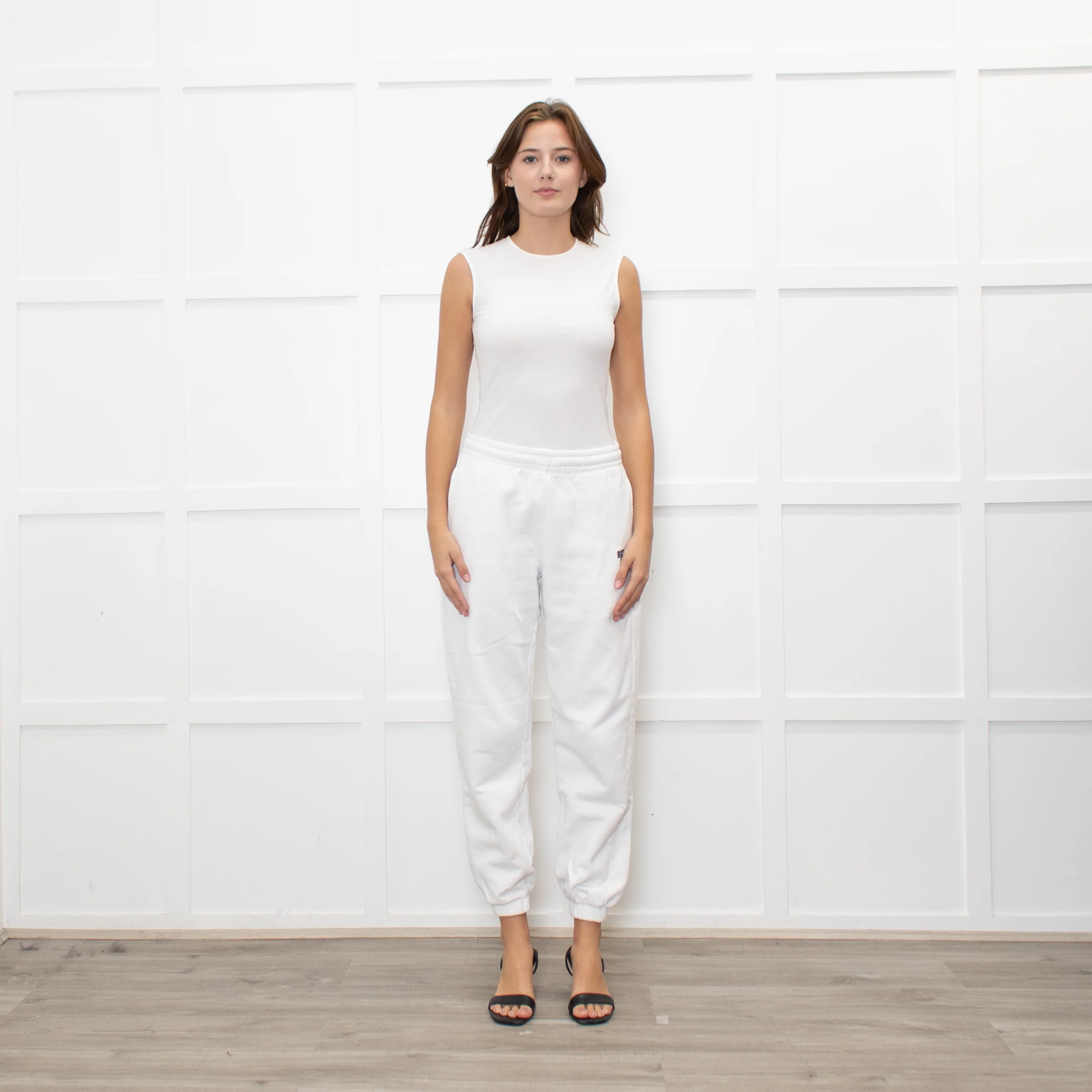 Rotate by Birger Christensen White Logo Joggers