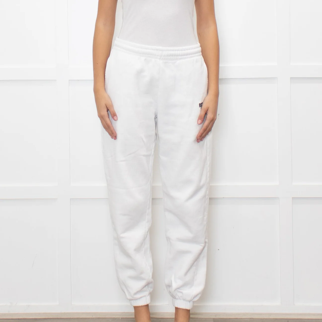 Rotate by Birger Christensen White Logo Joggers - Image 2