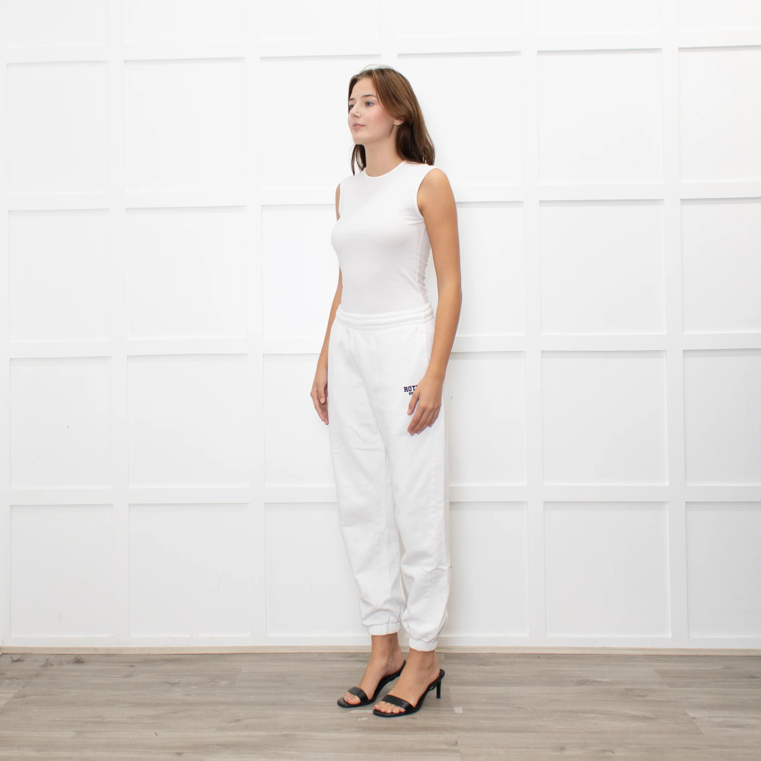 Rotate by Birger Christensen White Logo Joggers - Image 3