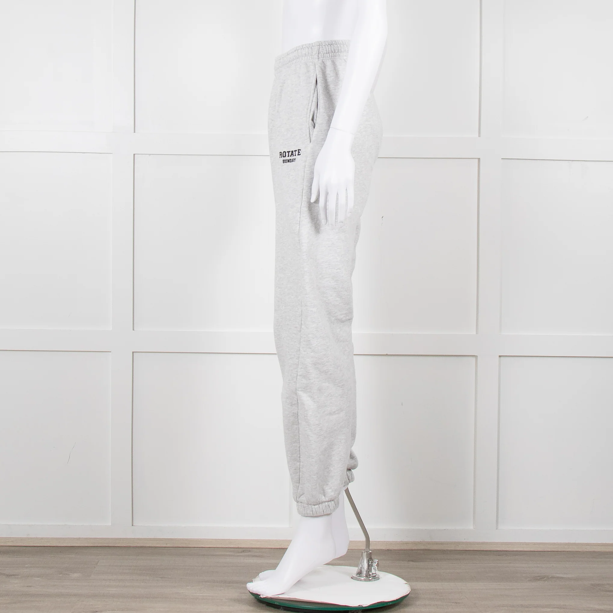 Rotate Grey Joggers With Logo On Front - Image 7