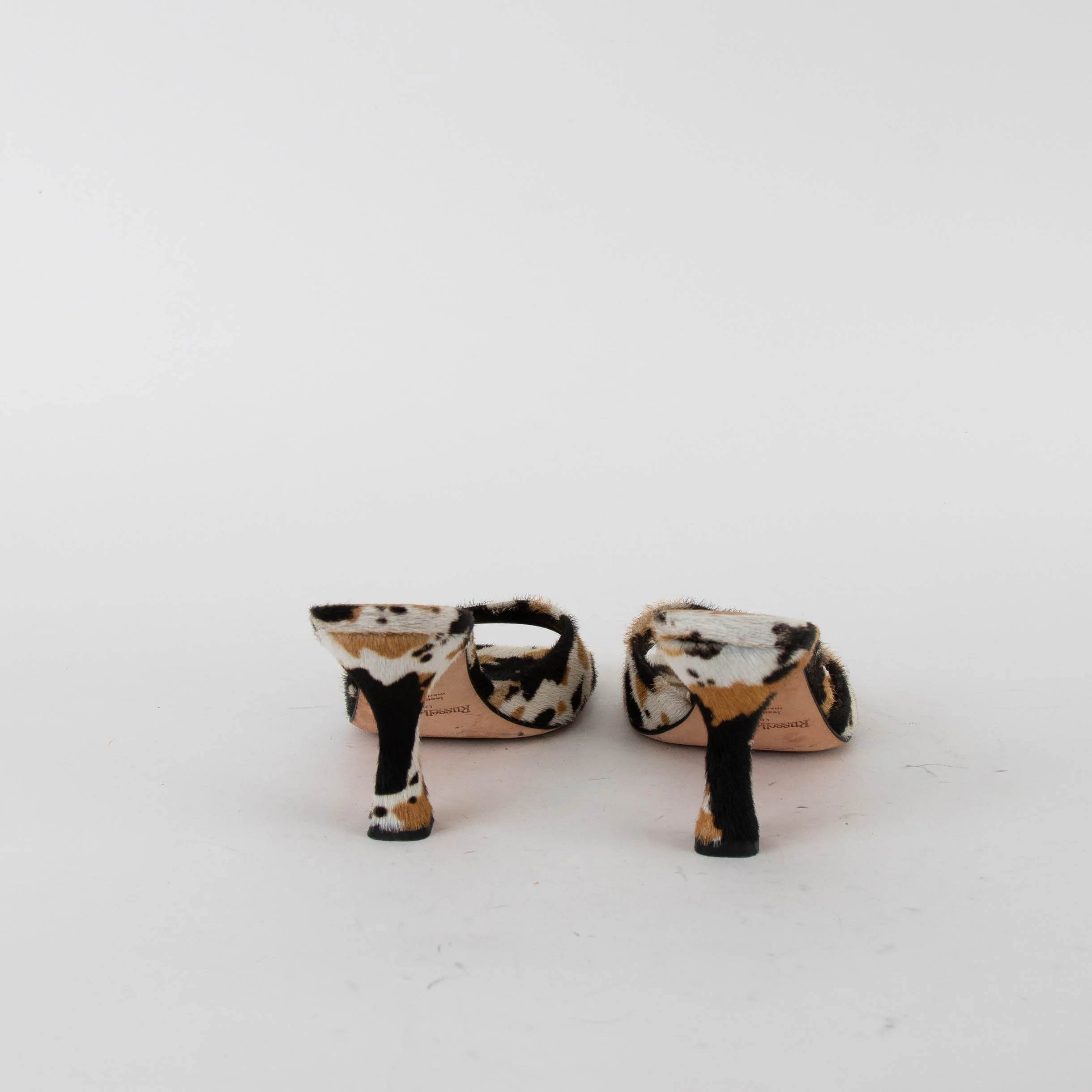 Russell & Bromley Animal Print Mojito Heeled Mule - Image 4