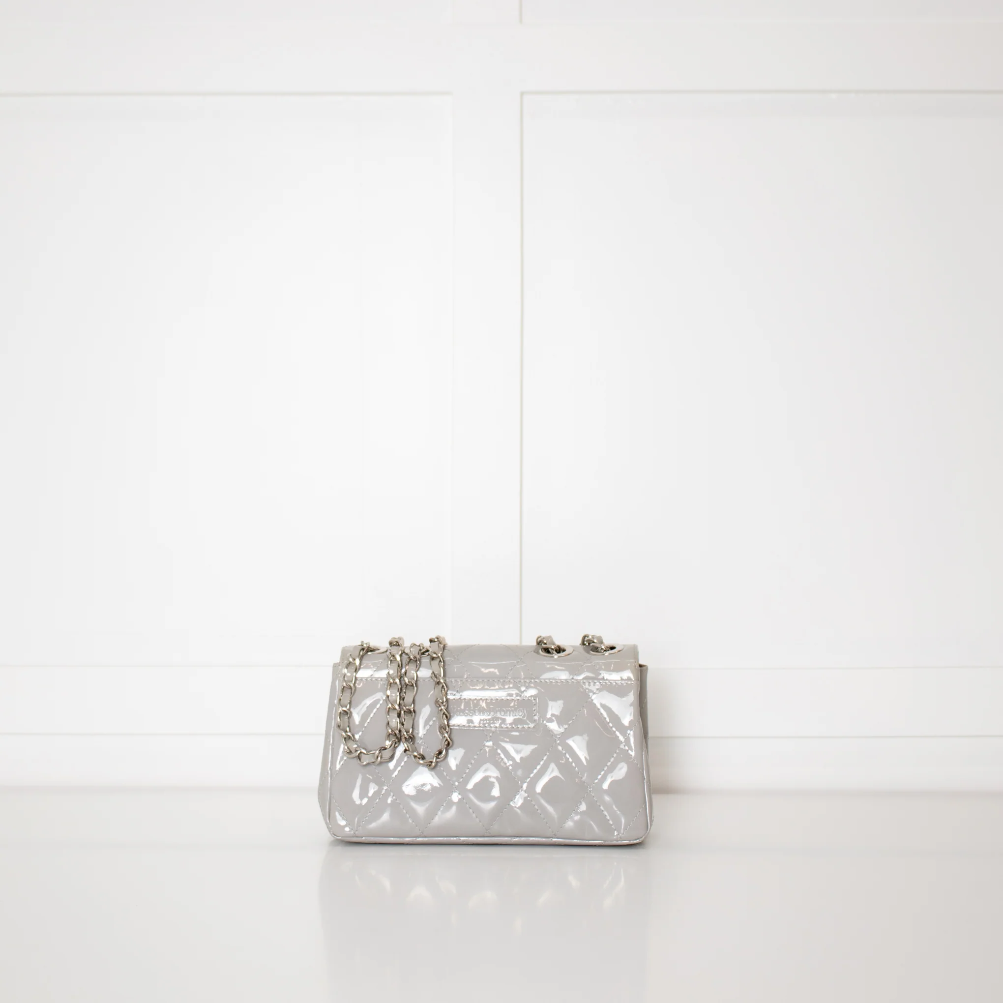 Russell & Bromley Grey Patent Crossbody Bag - Image 4
