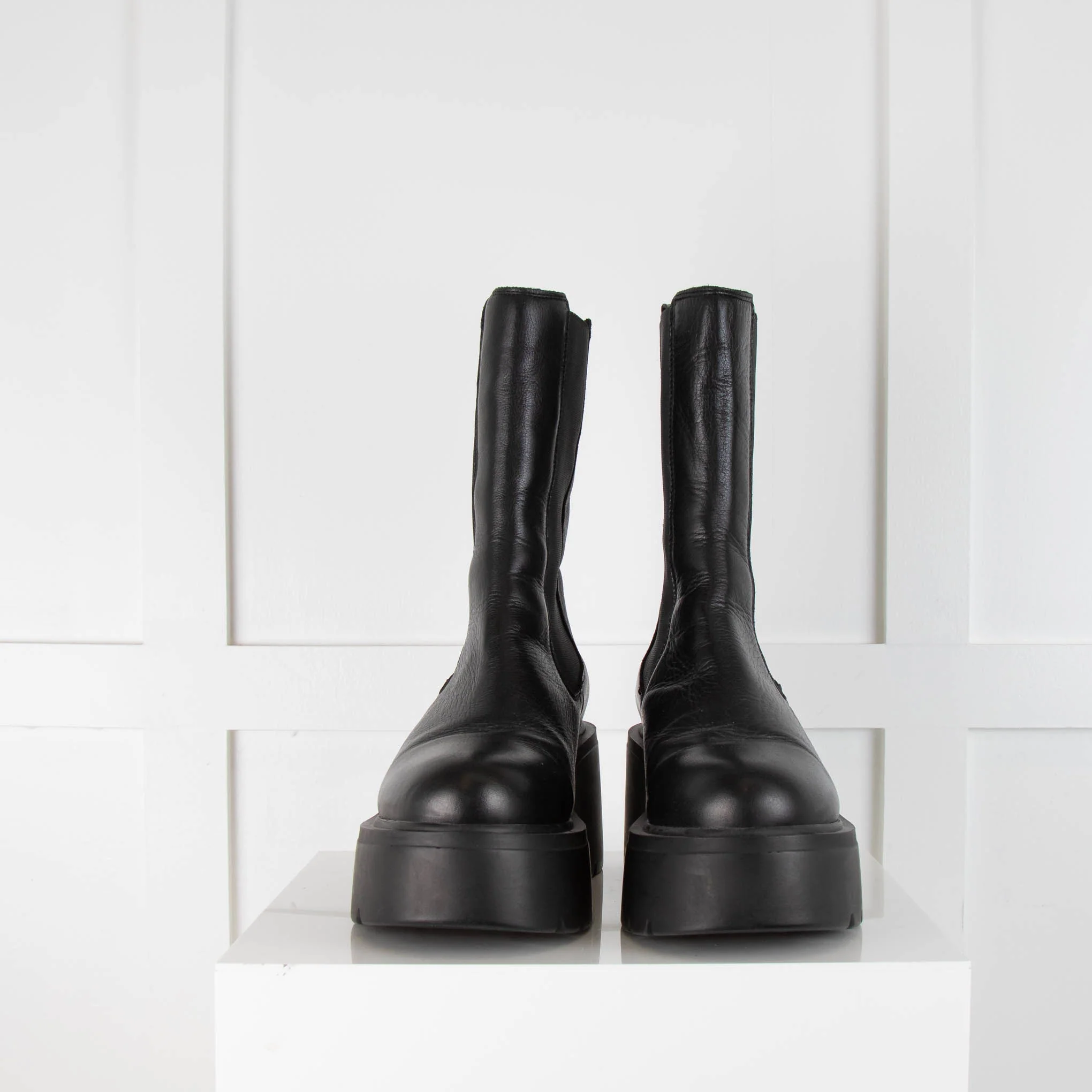 Russell & Bromley Leather Biker Boot - Image 2