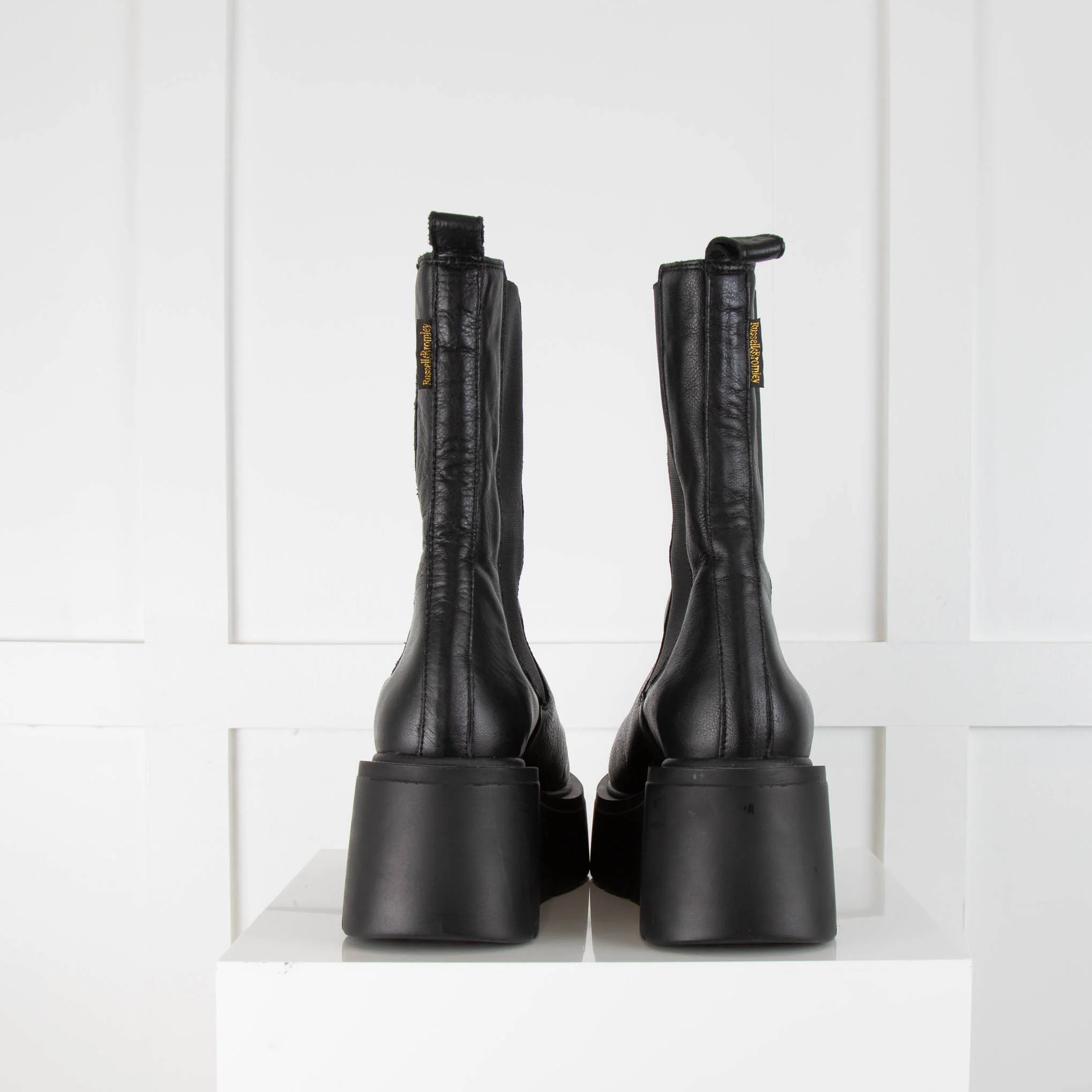 Russell & Bromley Leather Biker Boot - Image 4