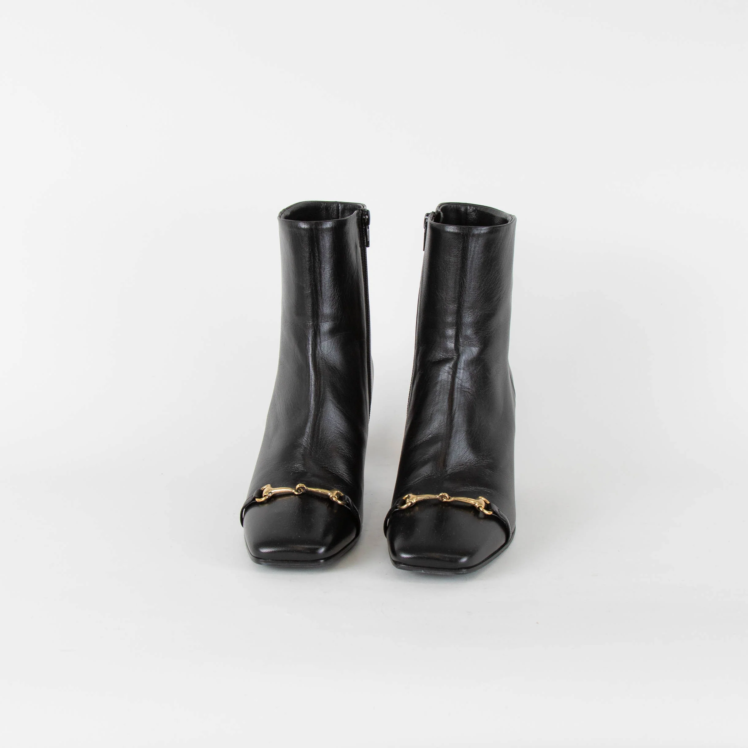 Russell & Bromley Ziggy Black Leather Snaffle Boots - Image 2