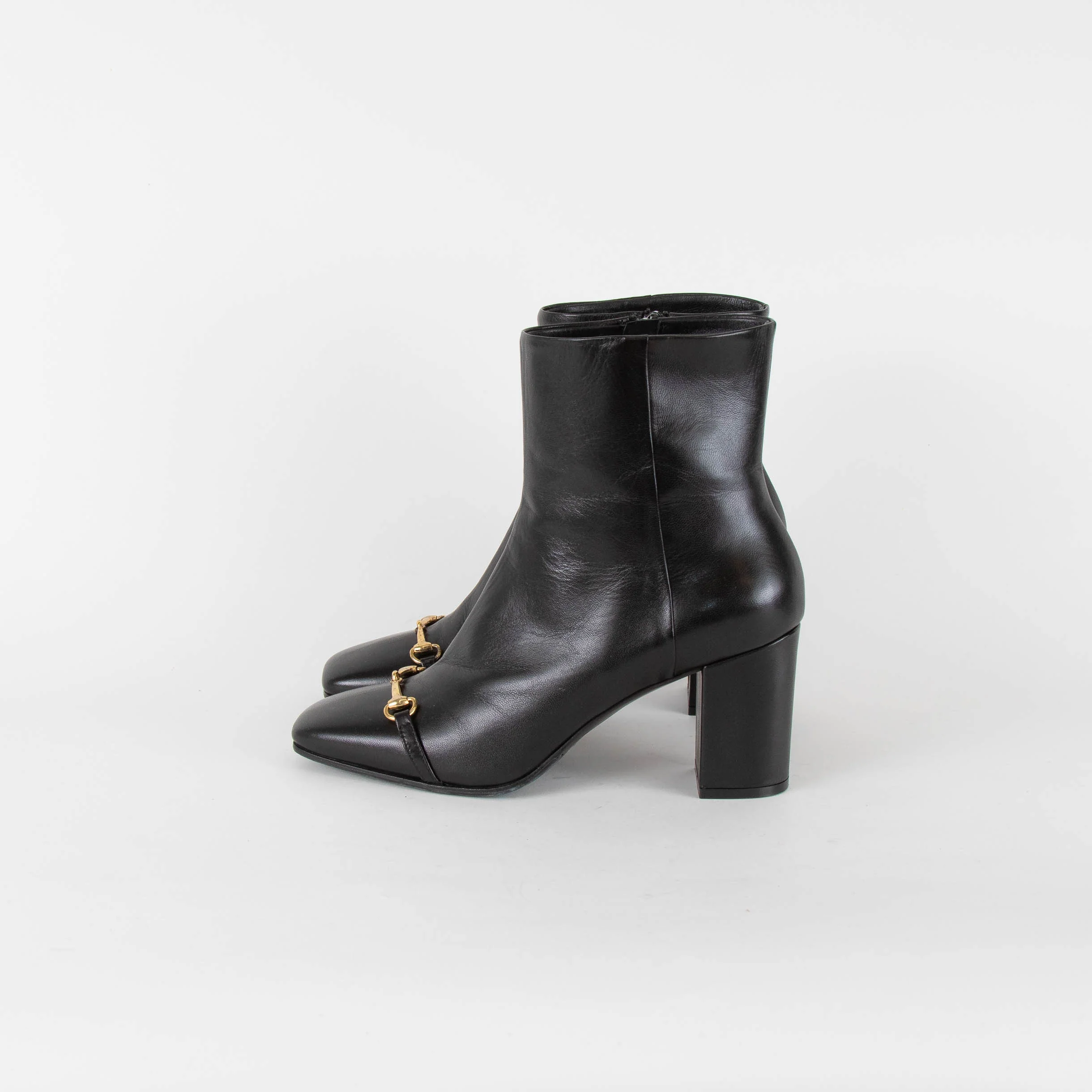 Russell & Bromley Ziggy Black Leather Snaffle Boots - Image 3