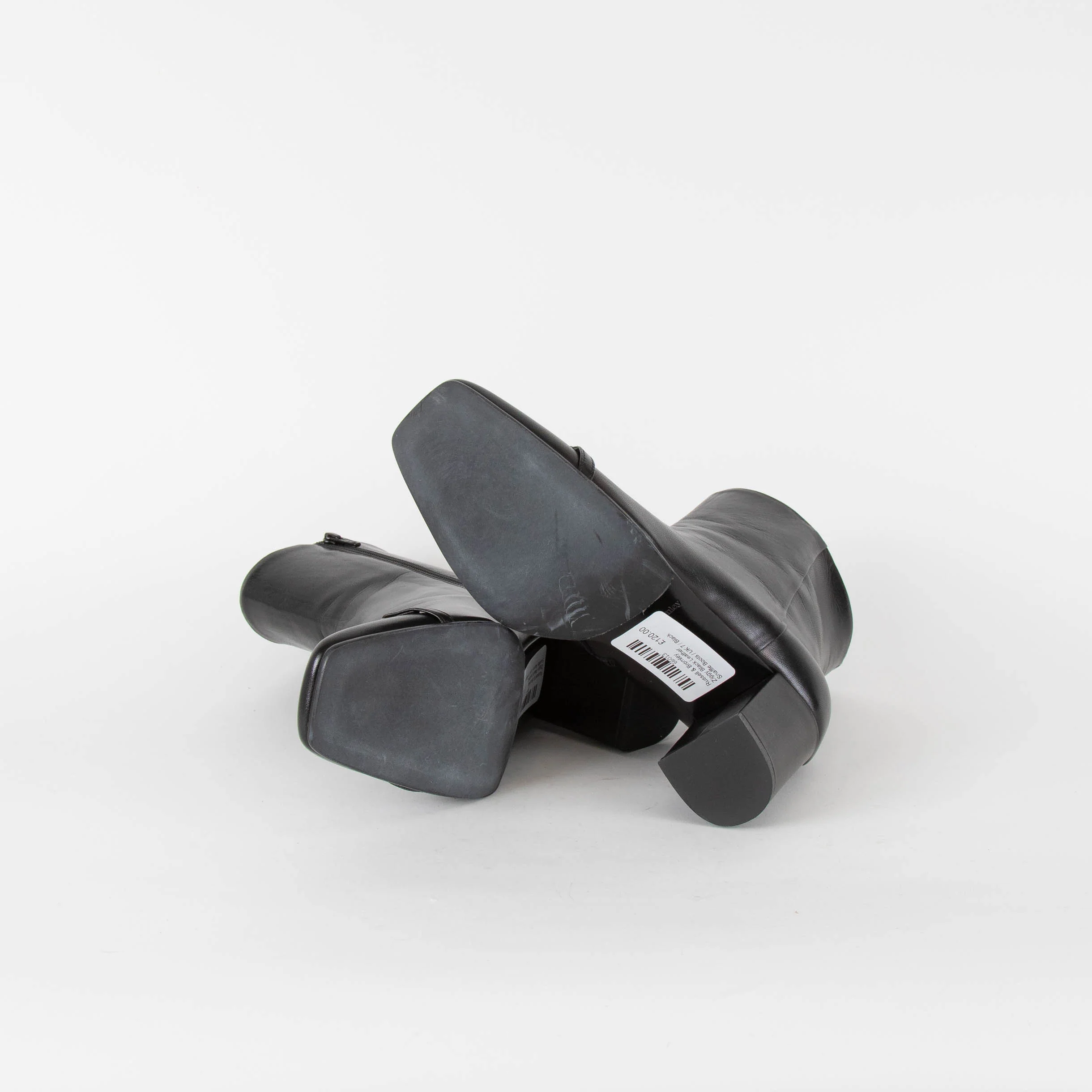 Russell & Bromley Ziggy Black Leather Snaffle Boots - Image 6