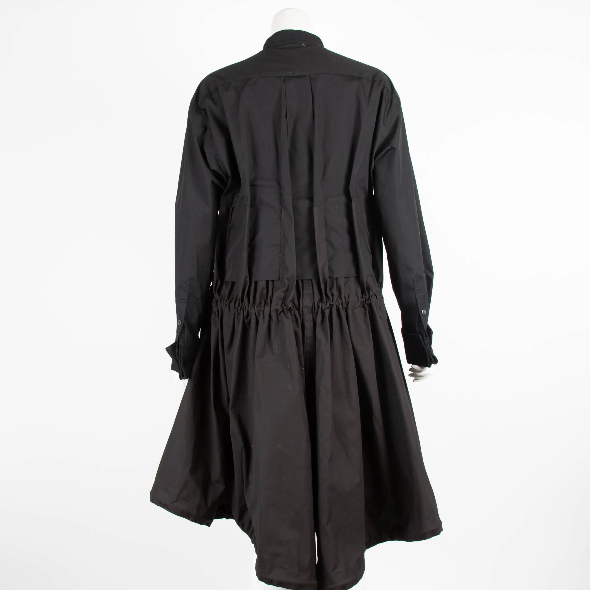 Sacai Black Trench Dress - Image 3