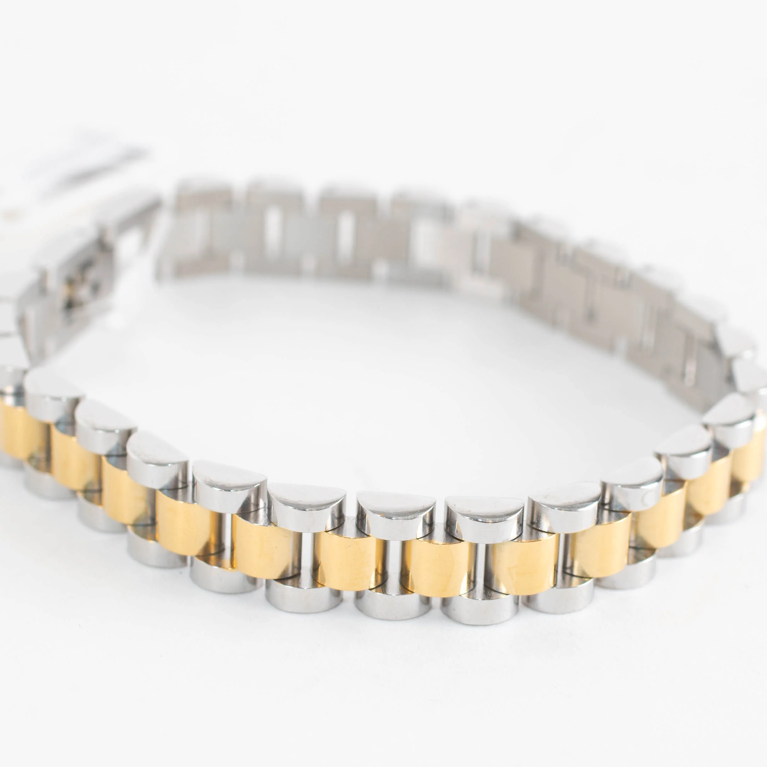 Sahira Bradley Two Tone Watch Link Bracelet - Image 2