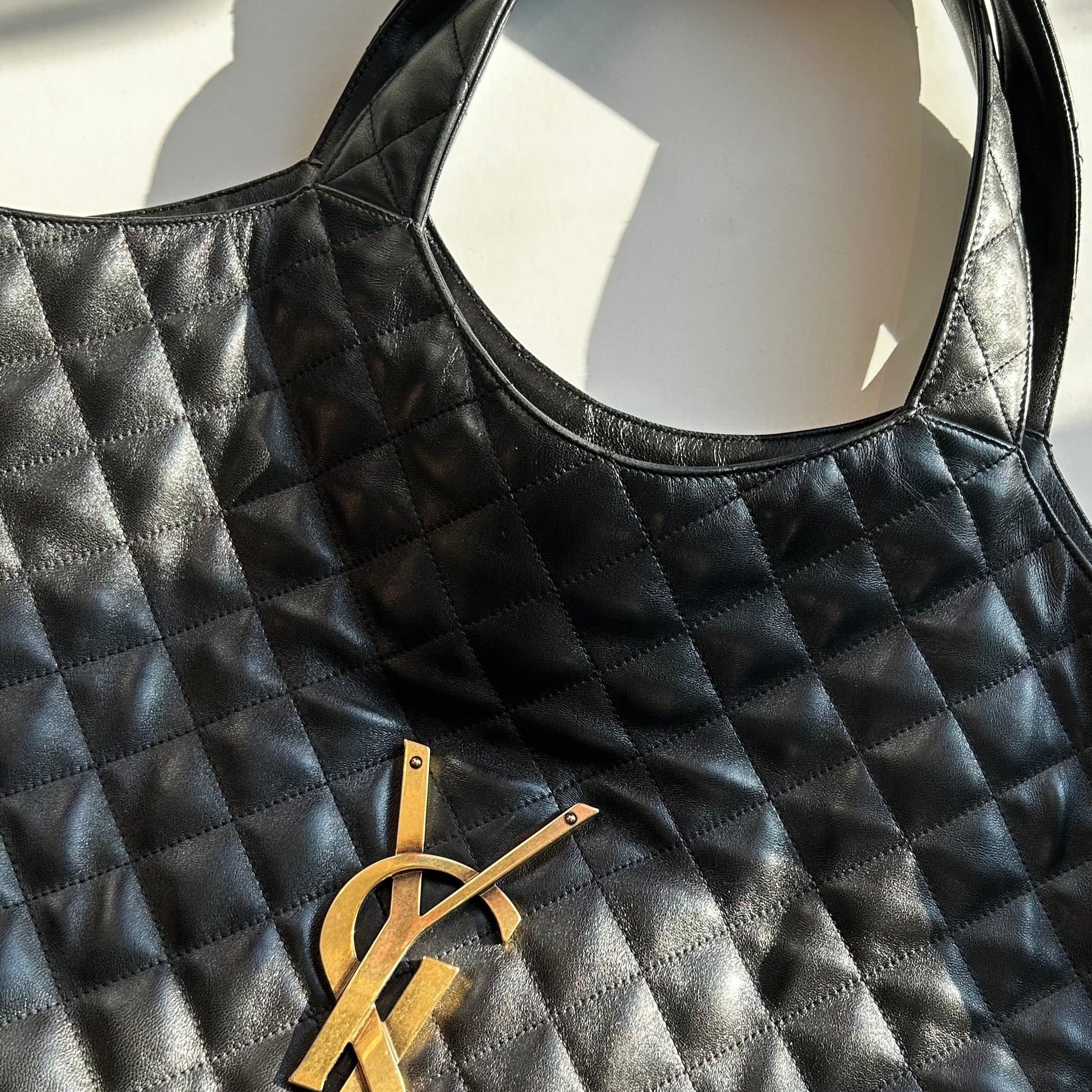 Saint Laurent Icare Quilte Top Handle Tote - Image 10